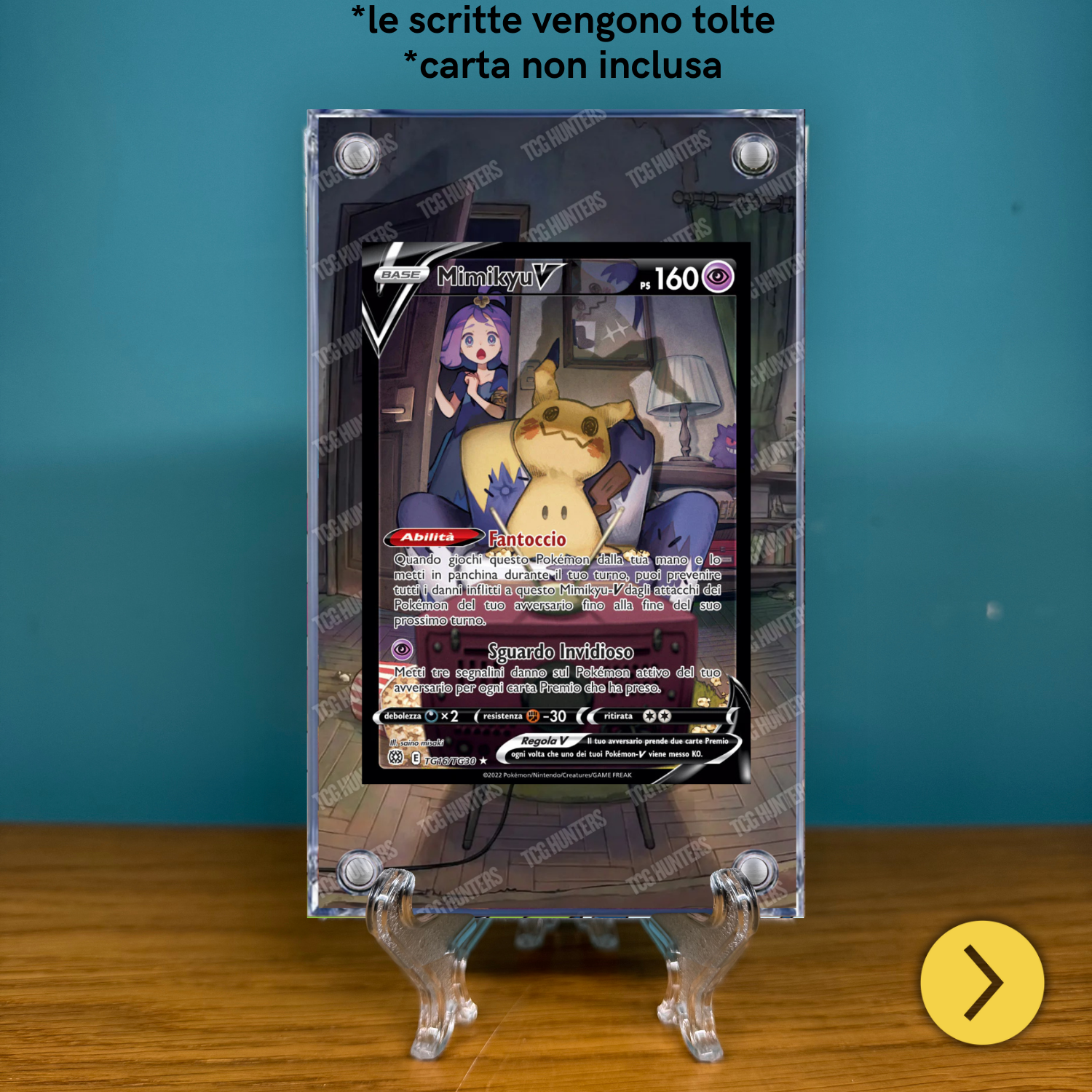 Pokémon Teca Magnetica Acrilico Extended Art - Mimikyu BRS TG16 | Display Case1