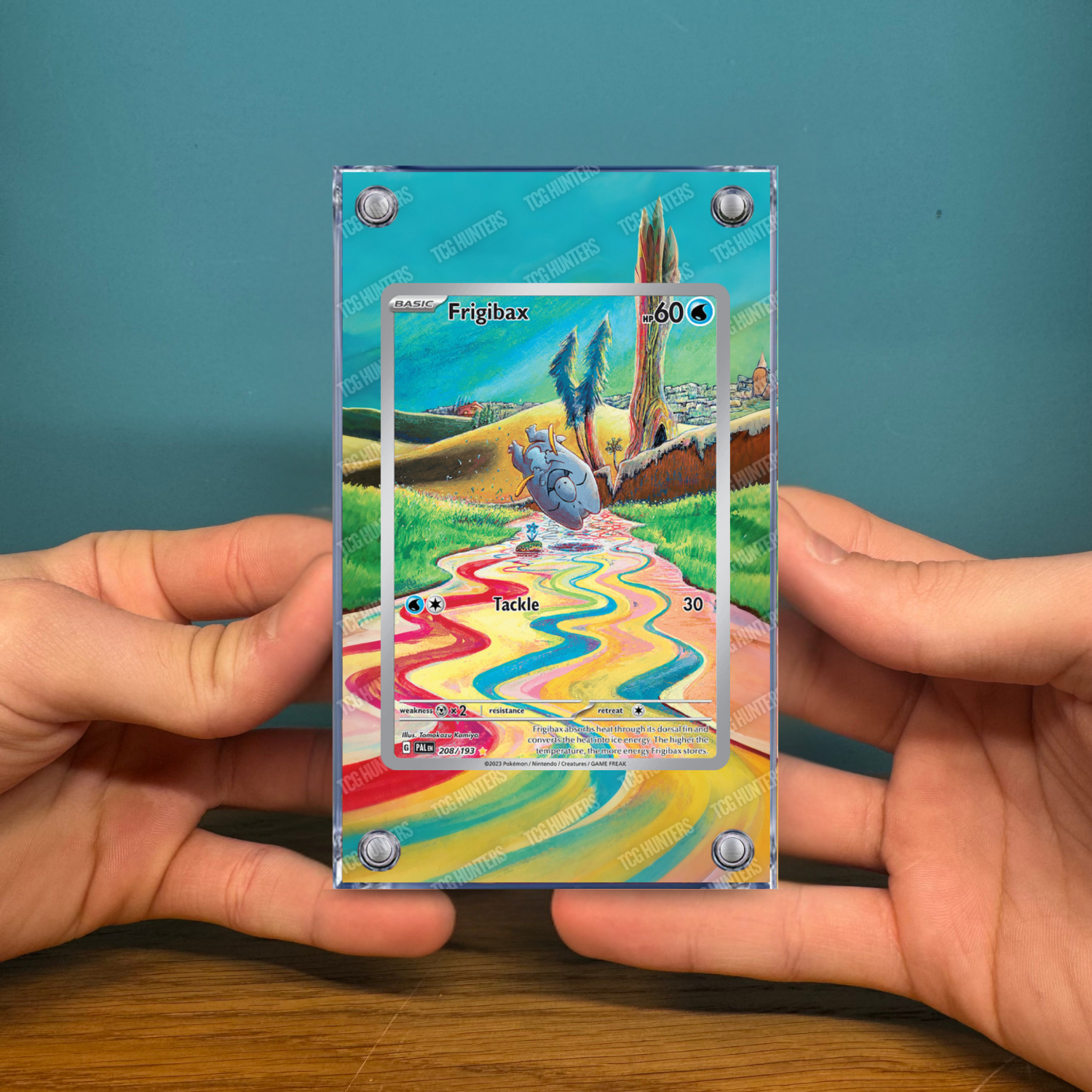 Pokémon Teca Magnetica Acrilico Extended Art - Frigibax (PAL 208) | Display Case2