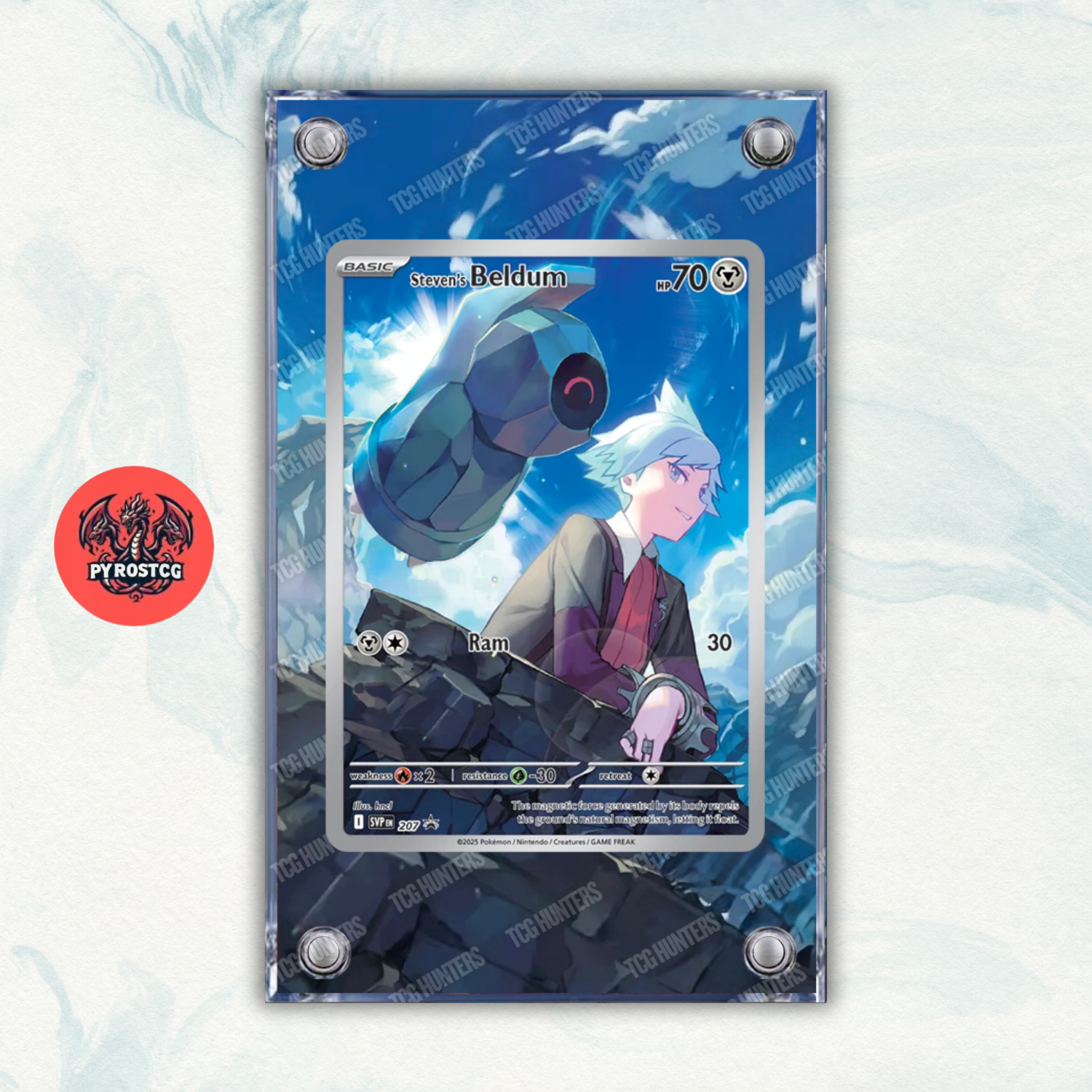 Pokémon Teca Magnetica Acrilico Extended Art - Beldum SVP 207 | Display Case0