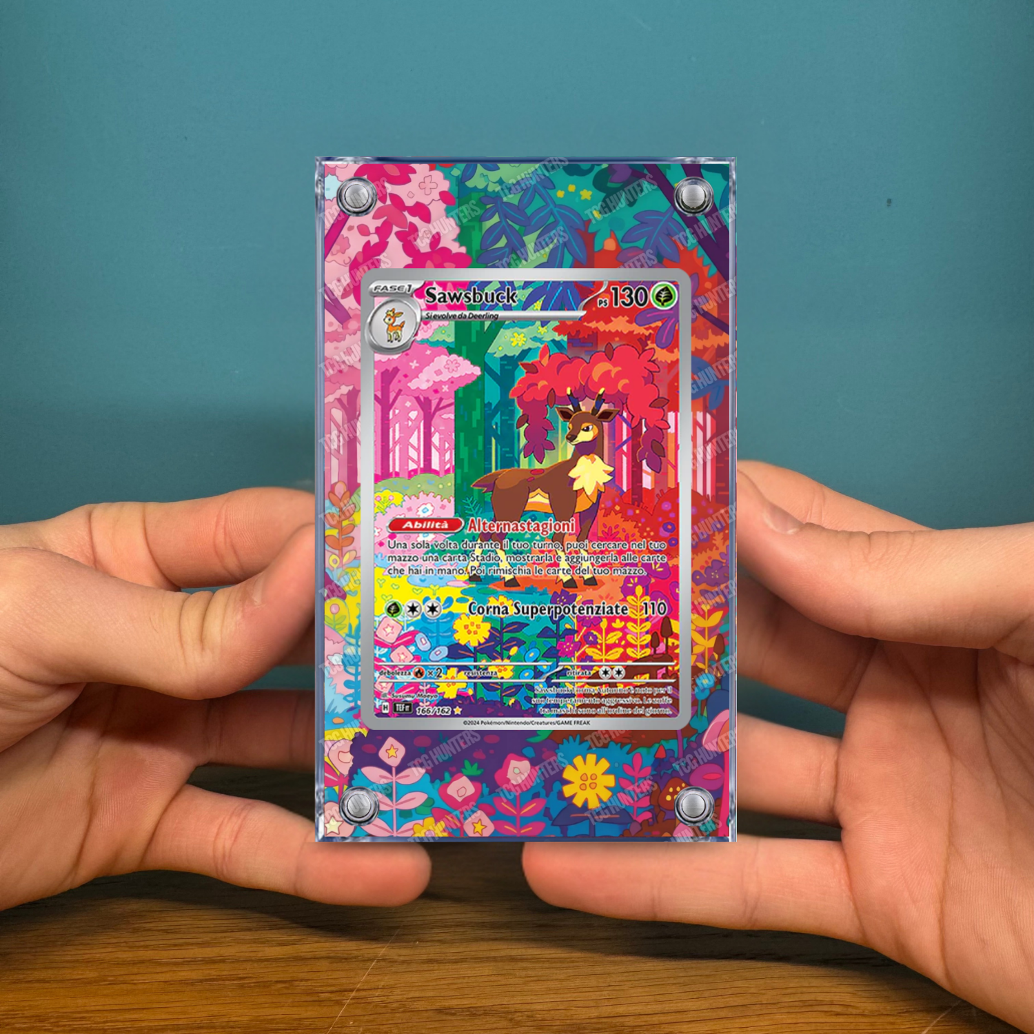 Pokémon Teca Magnetica Acrilico Extended Art - Sawsbuck TEF 166 | Display Case2