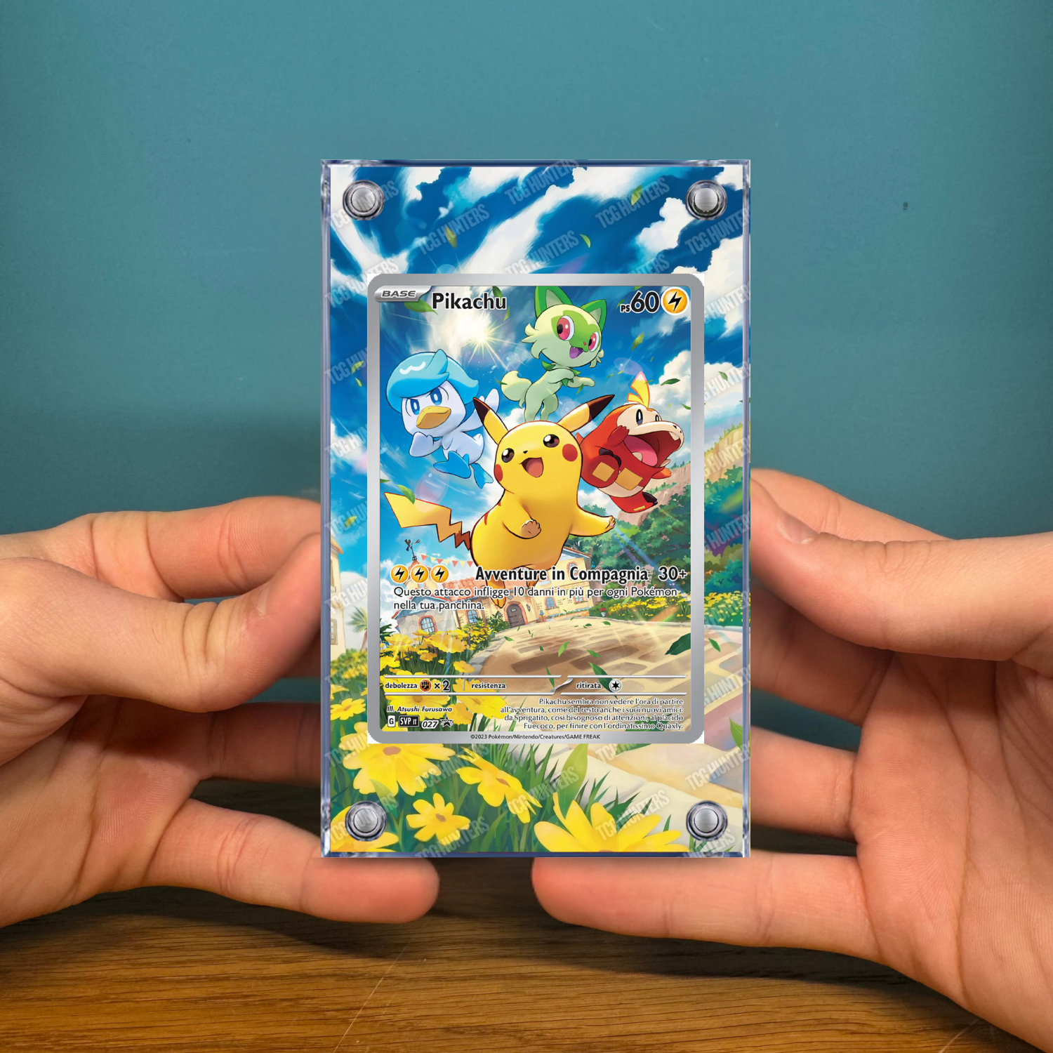 Pokémon Teca Magnetica Acrilico Extended Art - Pikachu SVP 027 IR | Display Case2