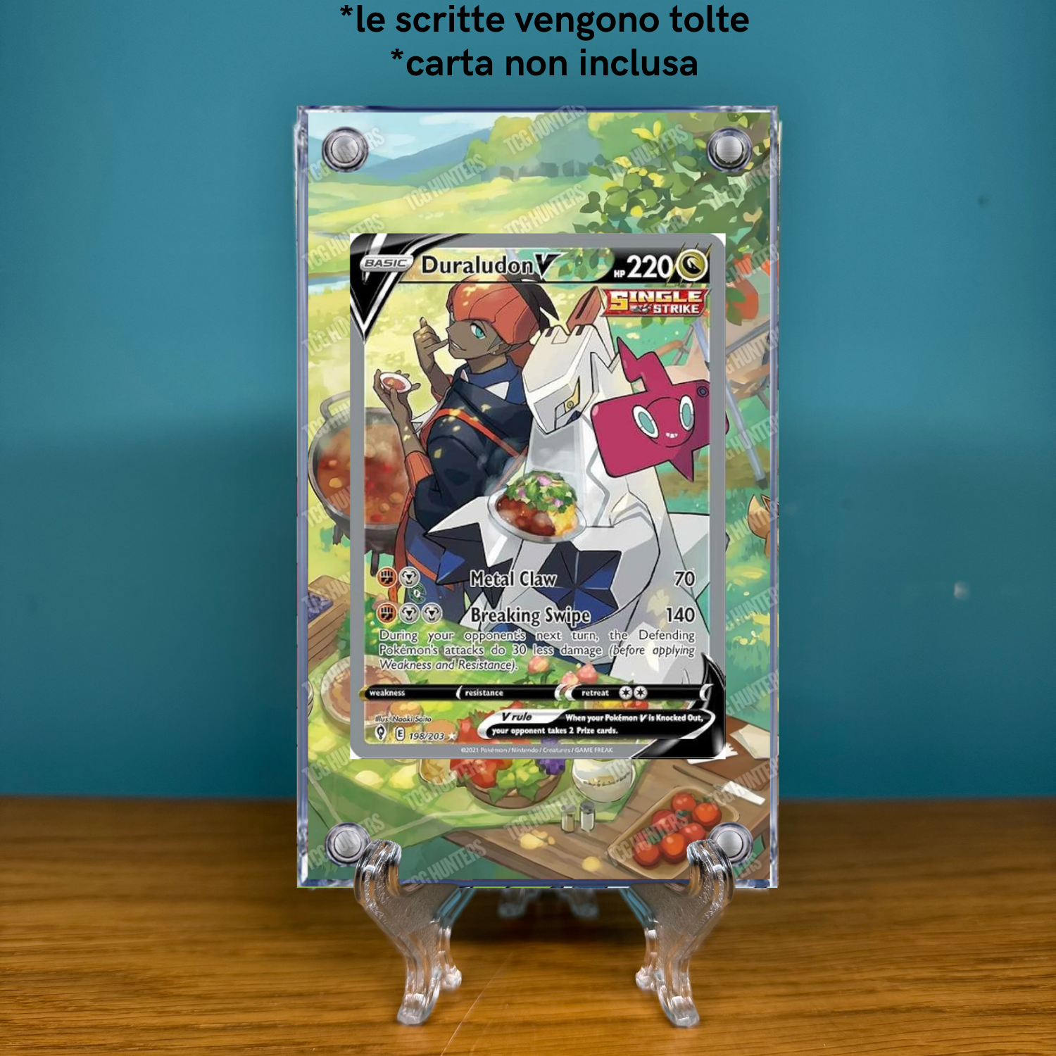 Pokémon Teca Magnetica Acrilico Extended Art - Duraludon EVS 198 | Display Case1