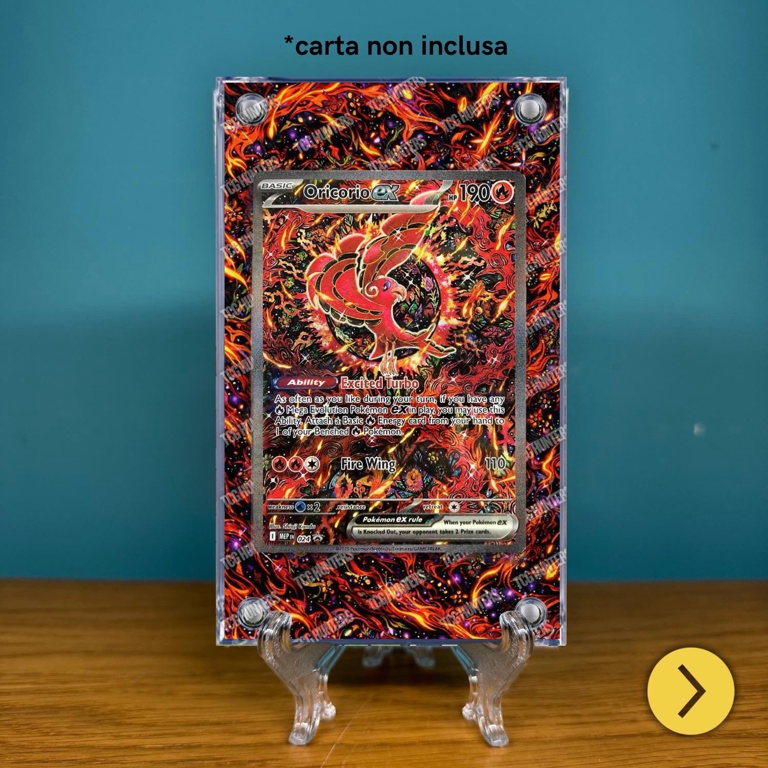Pokémon Teca Magnetica Acrilico Extended Art Oricorio MEP 024 | Display Case3
