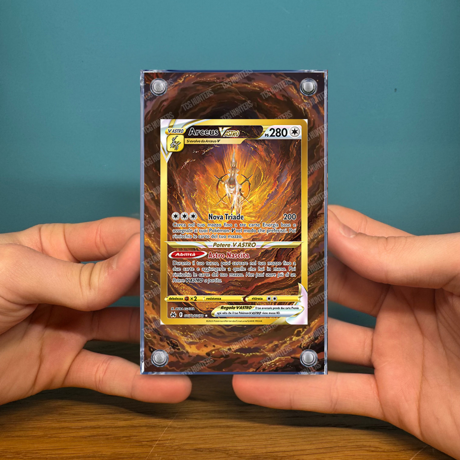 Pokémon Teca Magnetica Acrilico Extended Art - Arceus CRZ GG70 | Display Case2