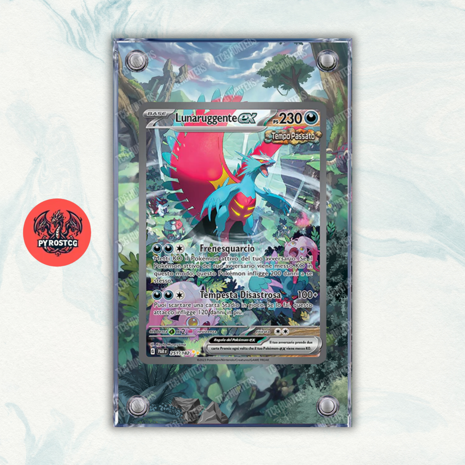 Pokémon Teca Magnetica Extended Art - Lunaruggente ex (PAR 251) | Display Case0