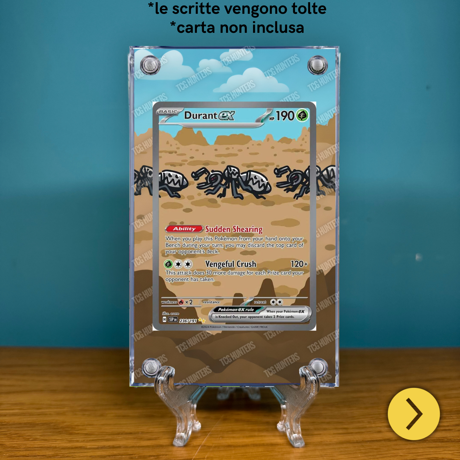 Pokémon Teca Magnetica Acrilico Extended Art - Durant SSP 236 | Display Case1