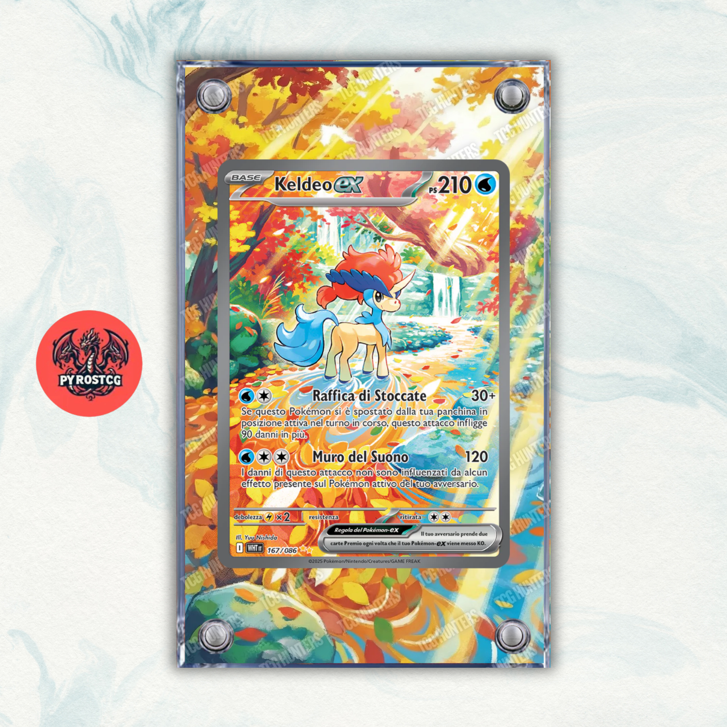 Pokémon Teca Magnetica Acrilico Extended Art - Keldeo WHT 169 | Display Case0