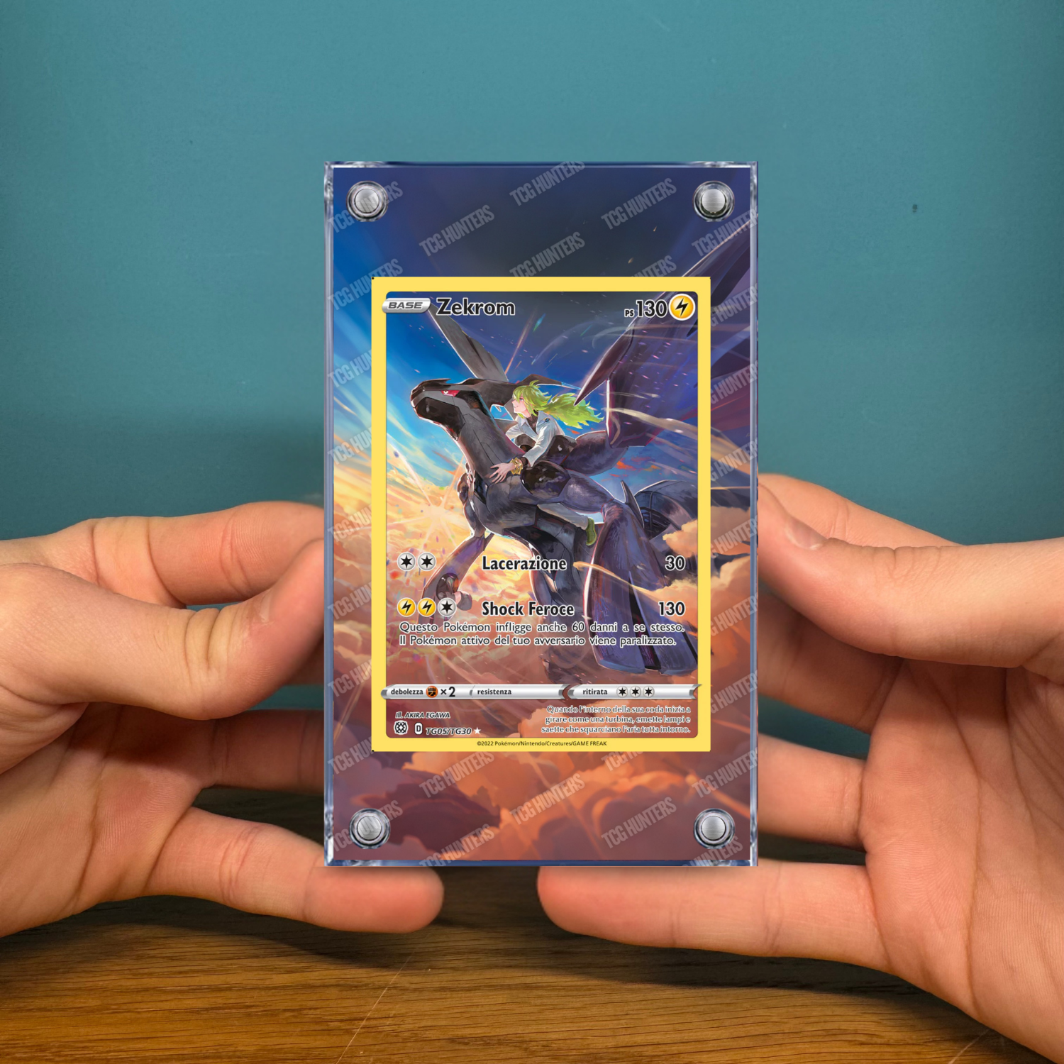 Pokémon Teca Magnetica Acrilico Extended Art - Zekrom (BRS TG05) | Display Case2