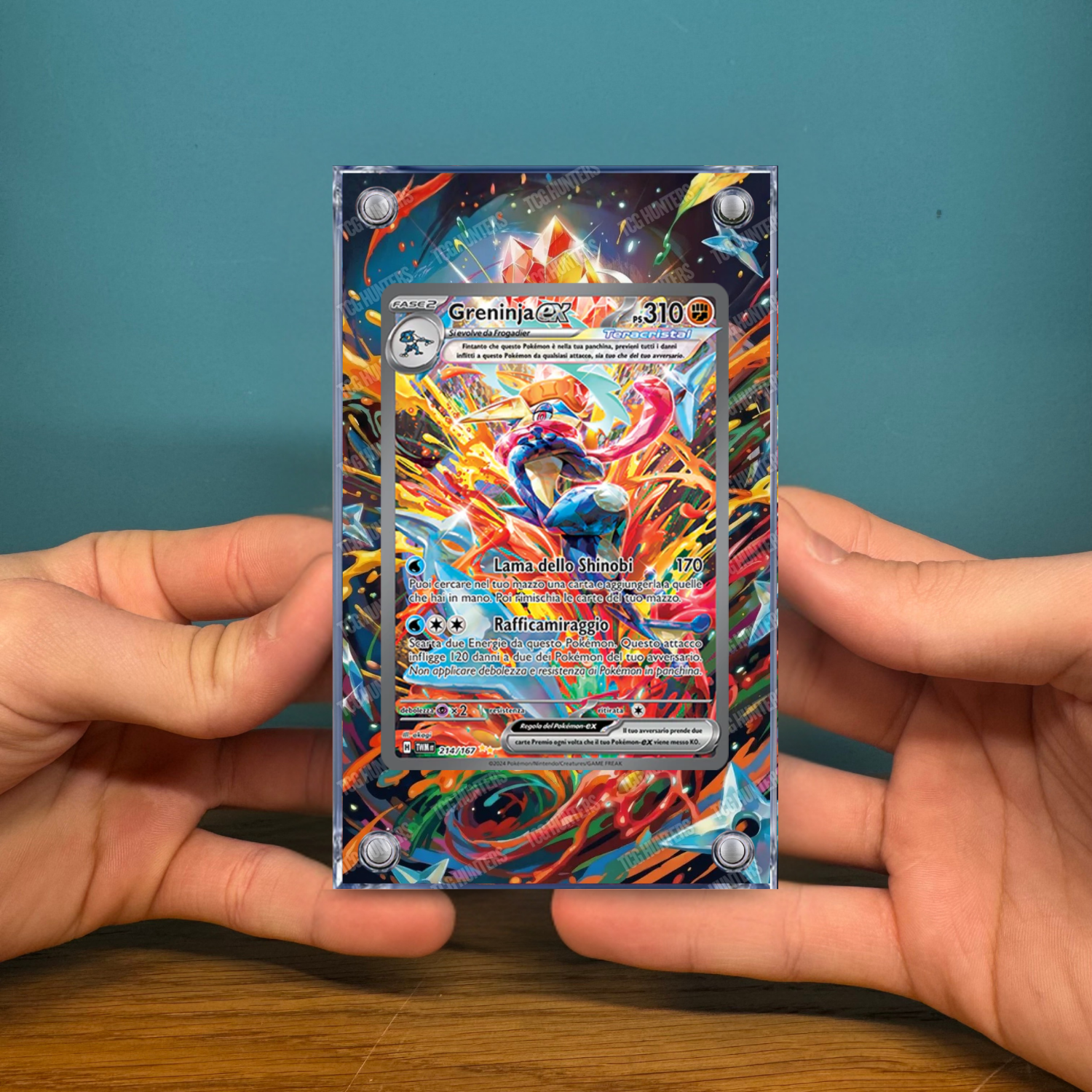 Pokémon Teca Magnetica Acrilico Extended Art - Greninja TWM 217 | Display Case2