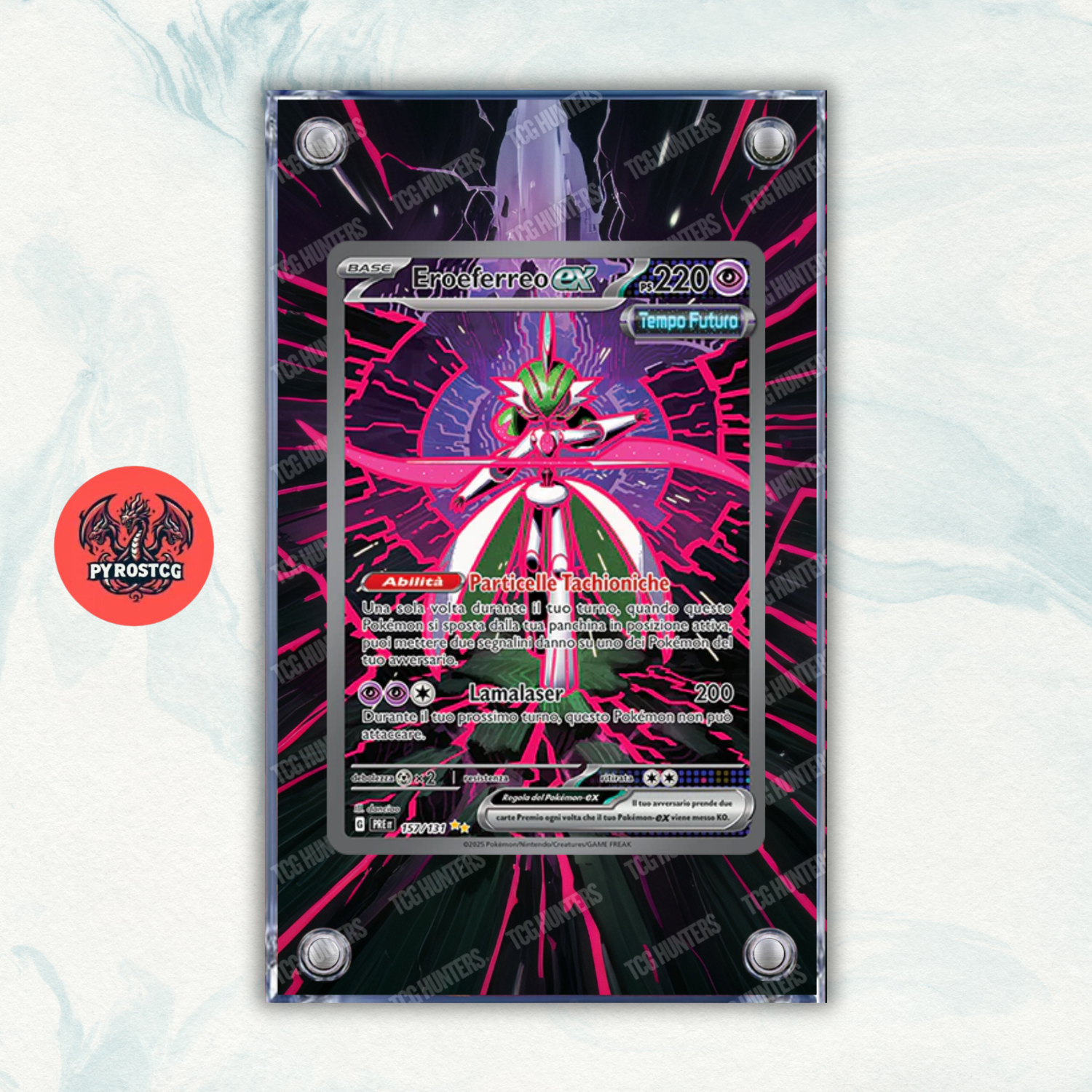 Pokémon Teca Magnetica Acrilico Extended Art - Eroeferreo PRE 157 | Display Case0