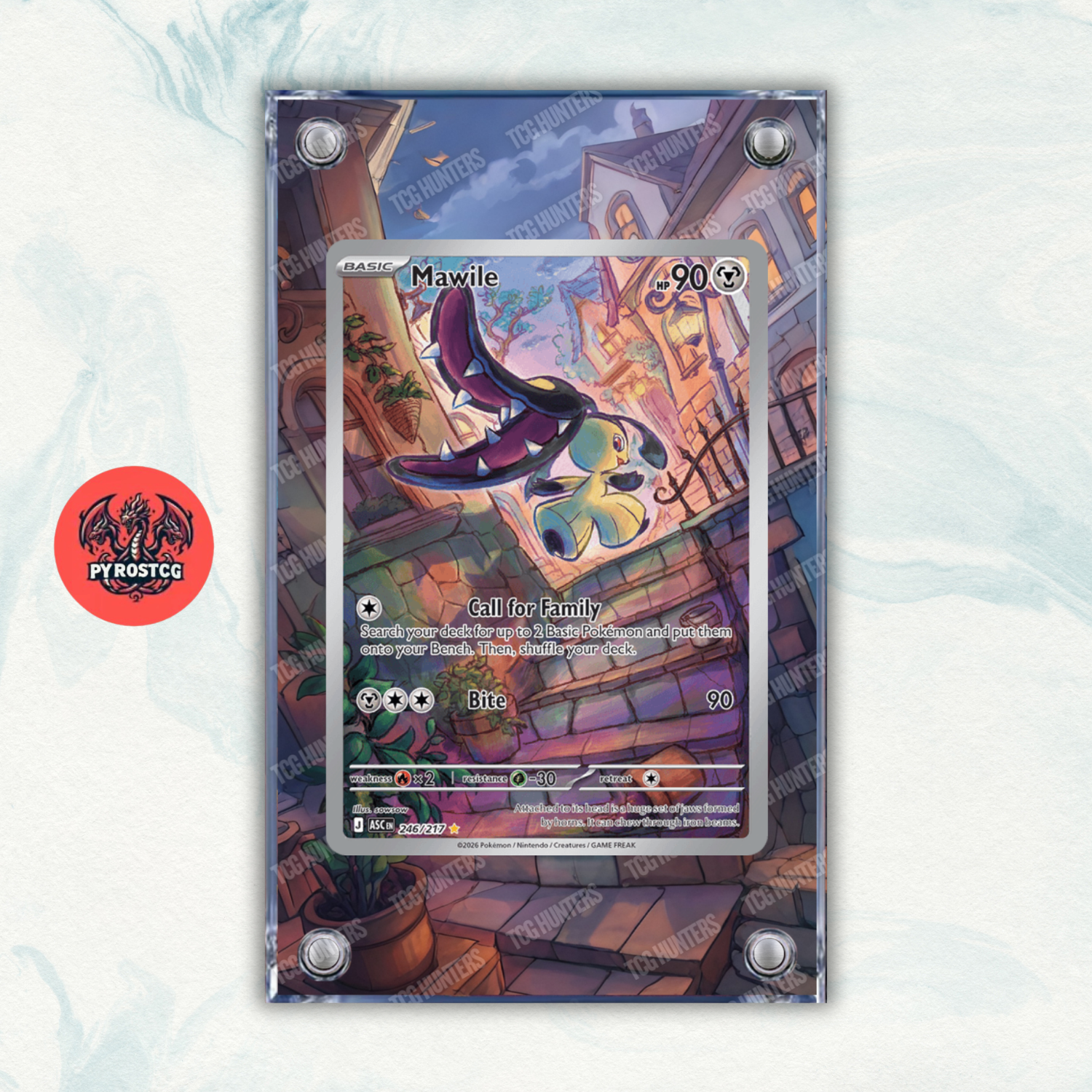 Pokémon Teca Magnetica Acrilico Extended Art - Mawile (ASC 246) | Display Case0