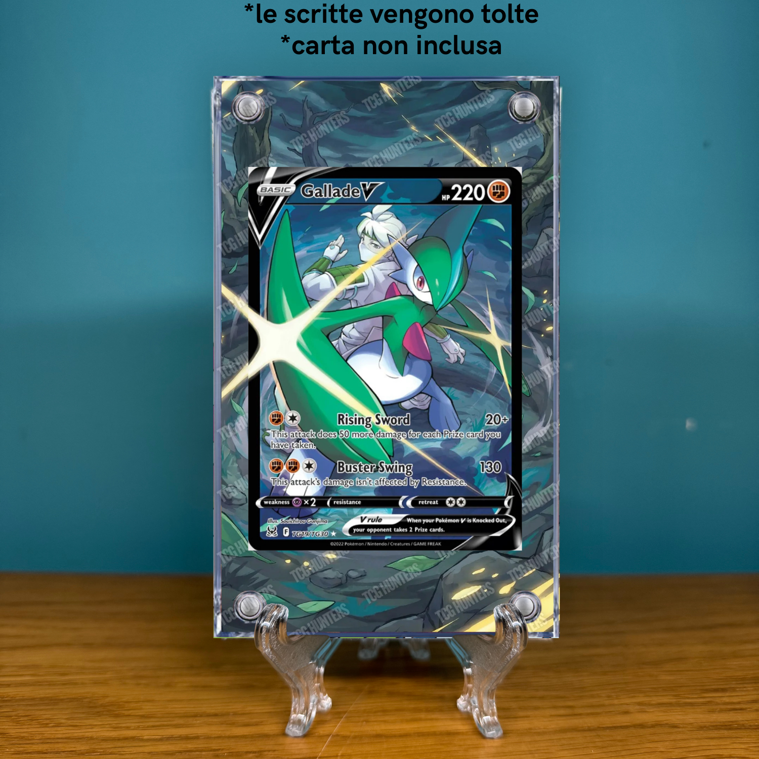 Pokémon Teca Magnetica Acrilico Extended Art - Gallade V LOR TG19 | Display Case1