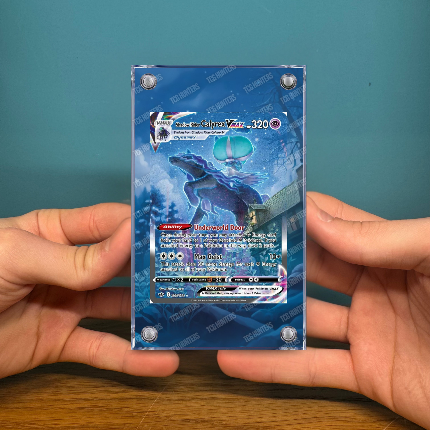 Pokémon Teca Magnetica Extended Art - Calyrex Spettrale VMAX CRE 205 | Display2
