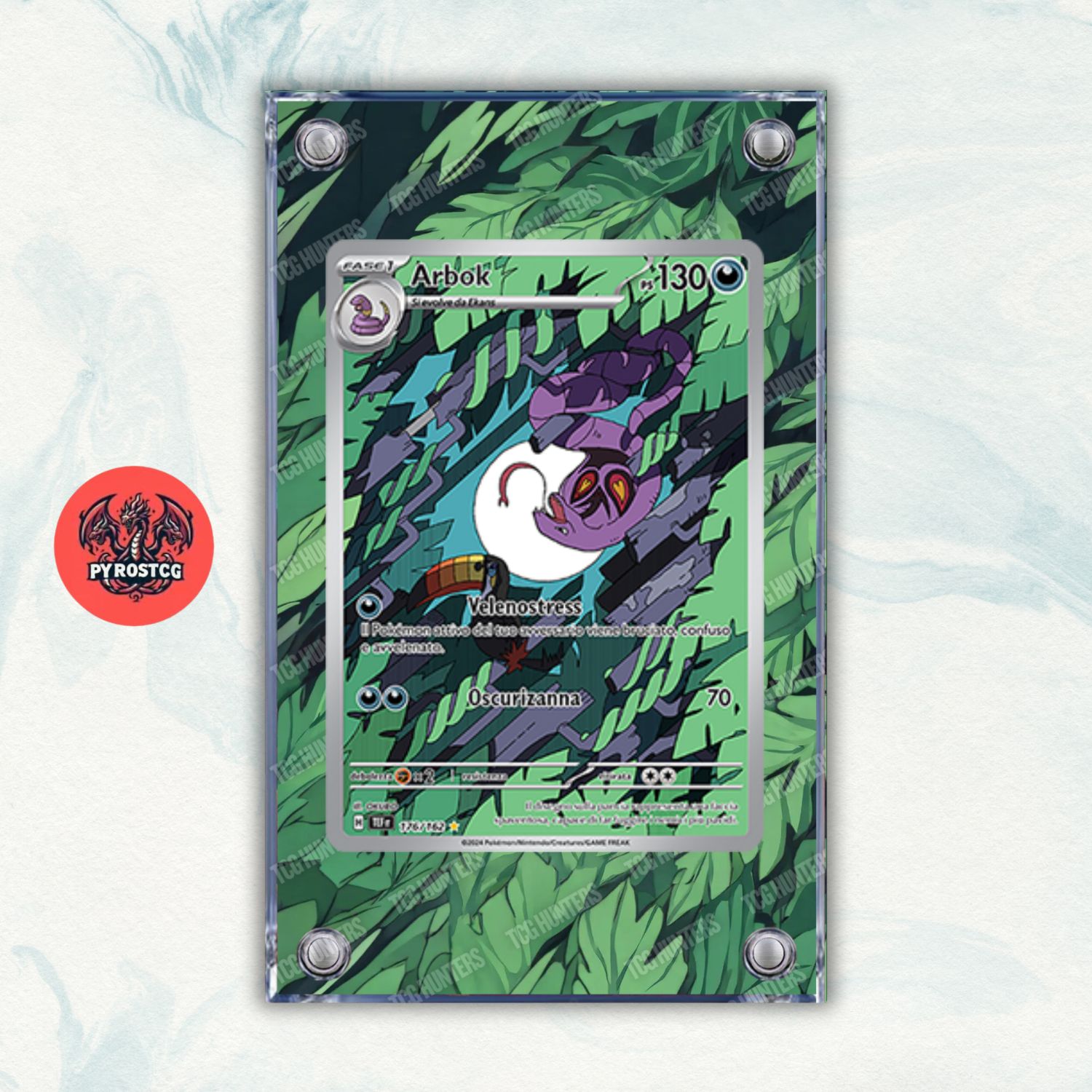 Pokémon Teca Acrilico Extended Art - Arbok TEF 176 | Display Case0
