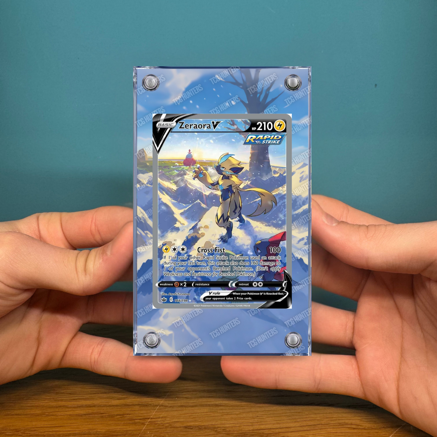 Pokémon Teca Magnetica Acrilico Extended Art - Zeraora V CRE 166 | Display Case2