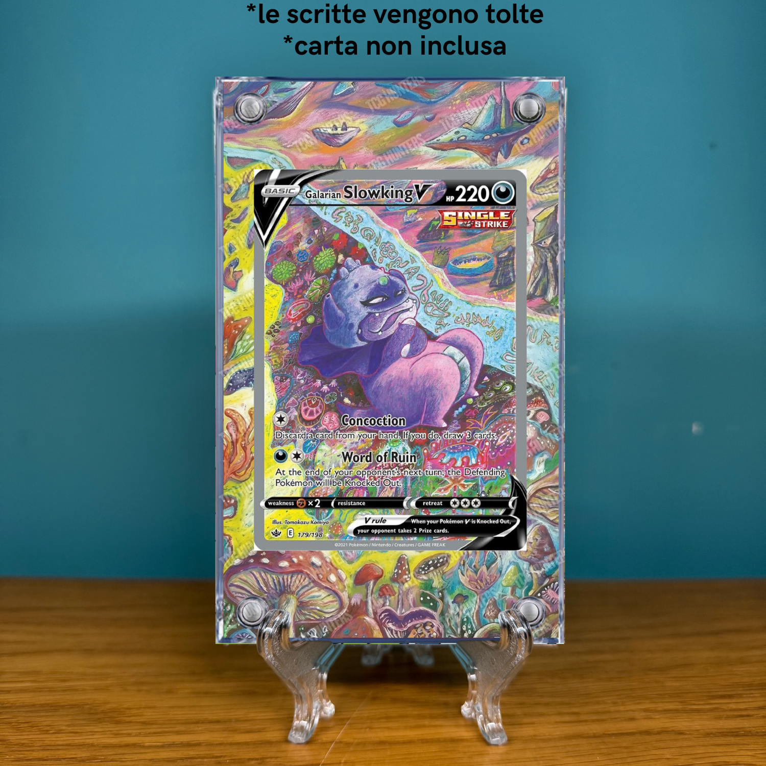 Pokémon Teca Magnetica Acrilico Extended Art - Slowking CRE 179 | Display Case1