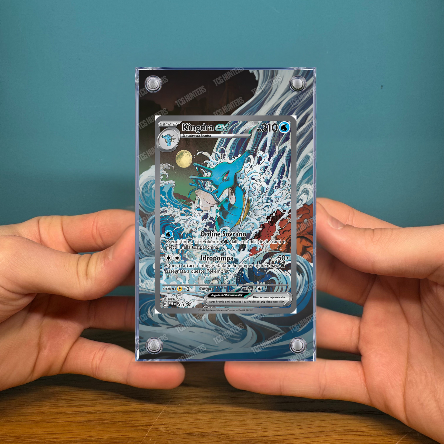 Pokémon Teca Magnetica Acrilico Extended Art - Kingdra SVP 131 | Display Case3