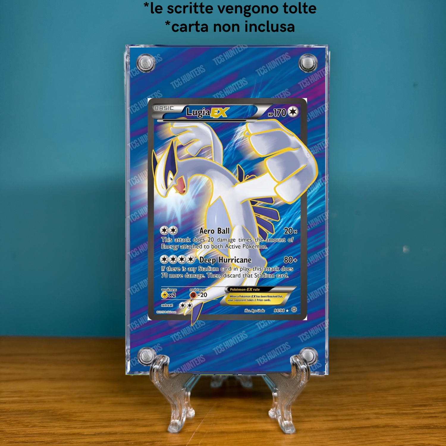 Pokémon Teca Magnetica Acrilico Extended Art - Lugia EX (AOR 94) | Display Case1