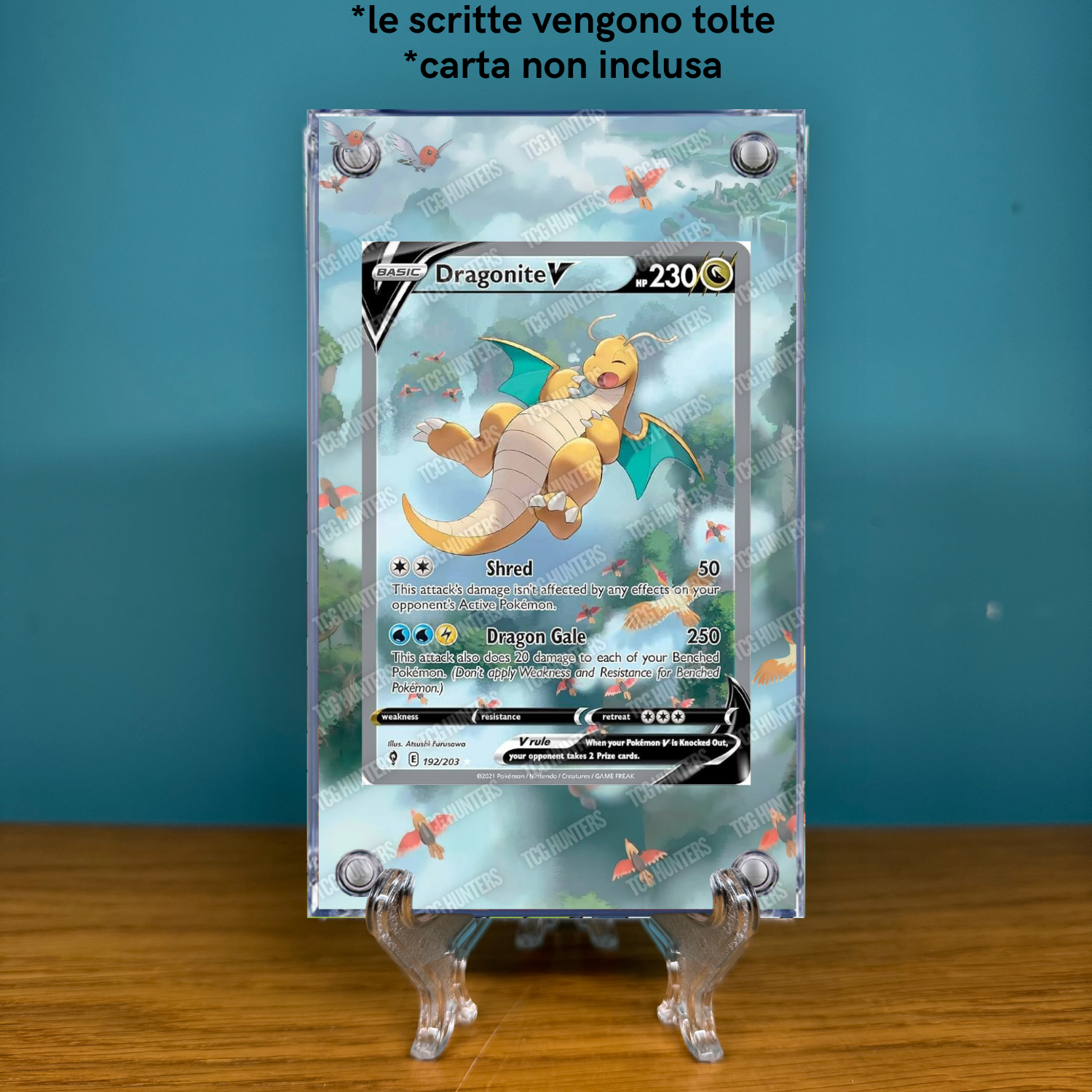 Pokémon Teca Magnetica Acrilico Extended Art - Dragonite EVS 192 | Display Case1