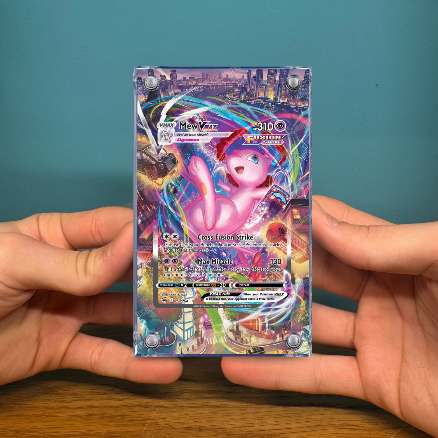 Pokémon Teca Magnetica Acrilico Extended Art - Mew VMAX FST 269 | Display Case2