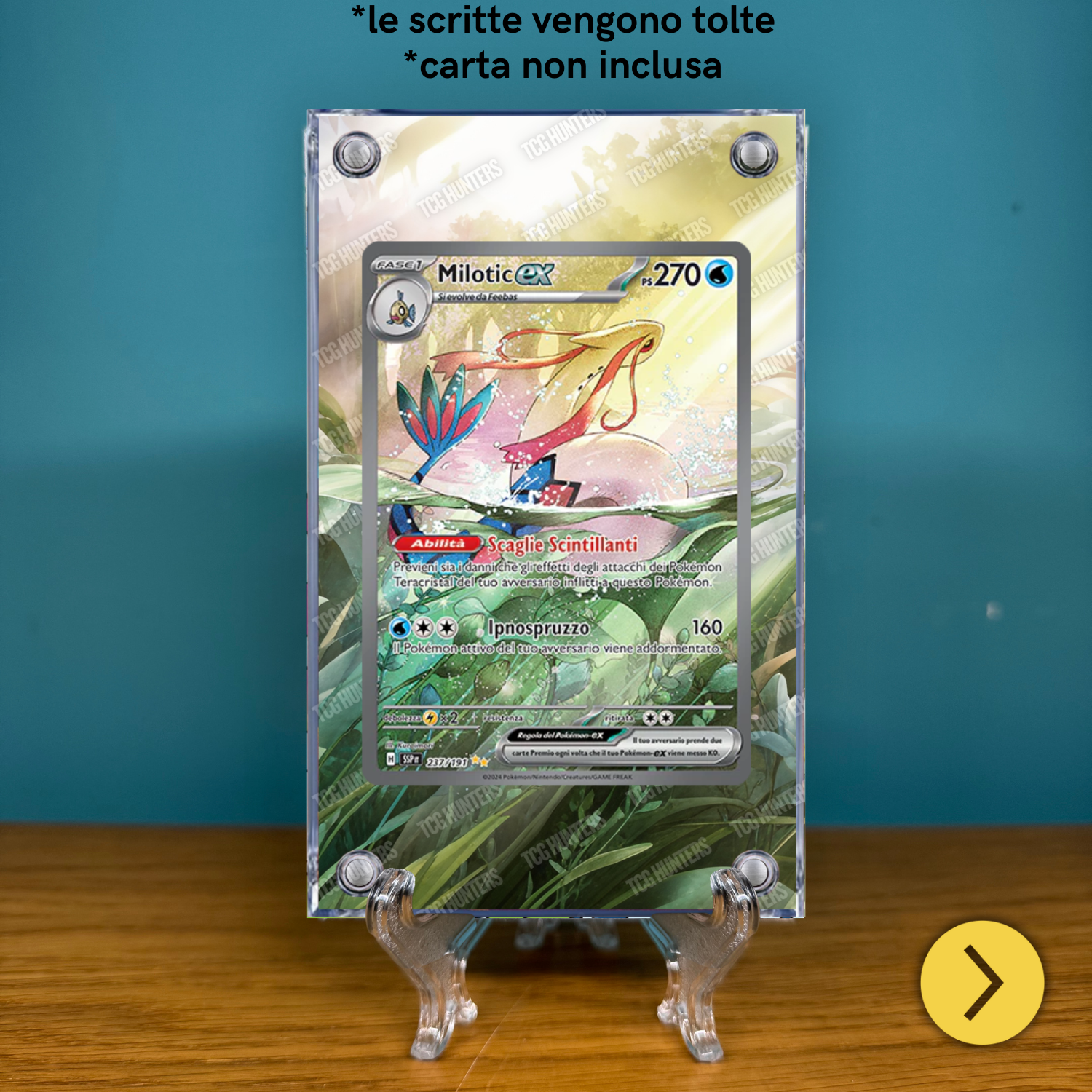 Pokémon Teca Magnetica Acrilico Extended Art - MIlotic SSP 237 | Display Case1