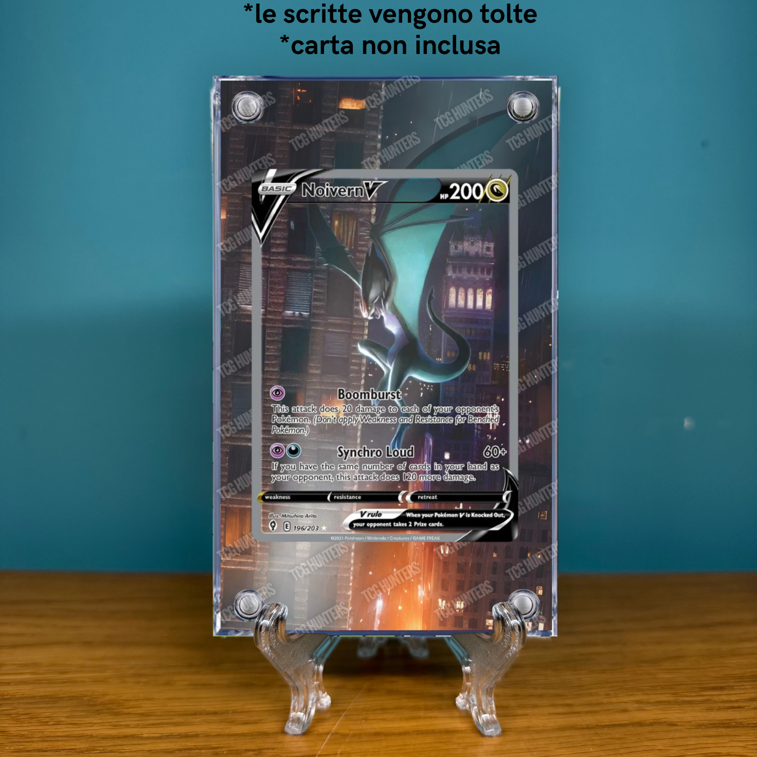 Pokémon Teca Magnetica Acrilico Extended Art - Noivern V EVS 196 | Display Case1