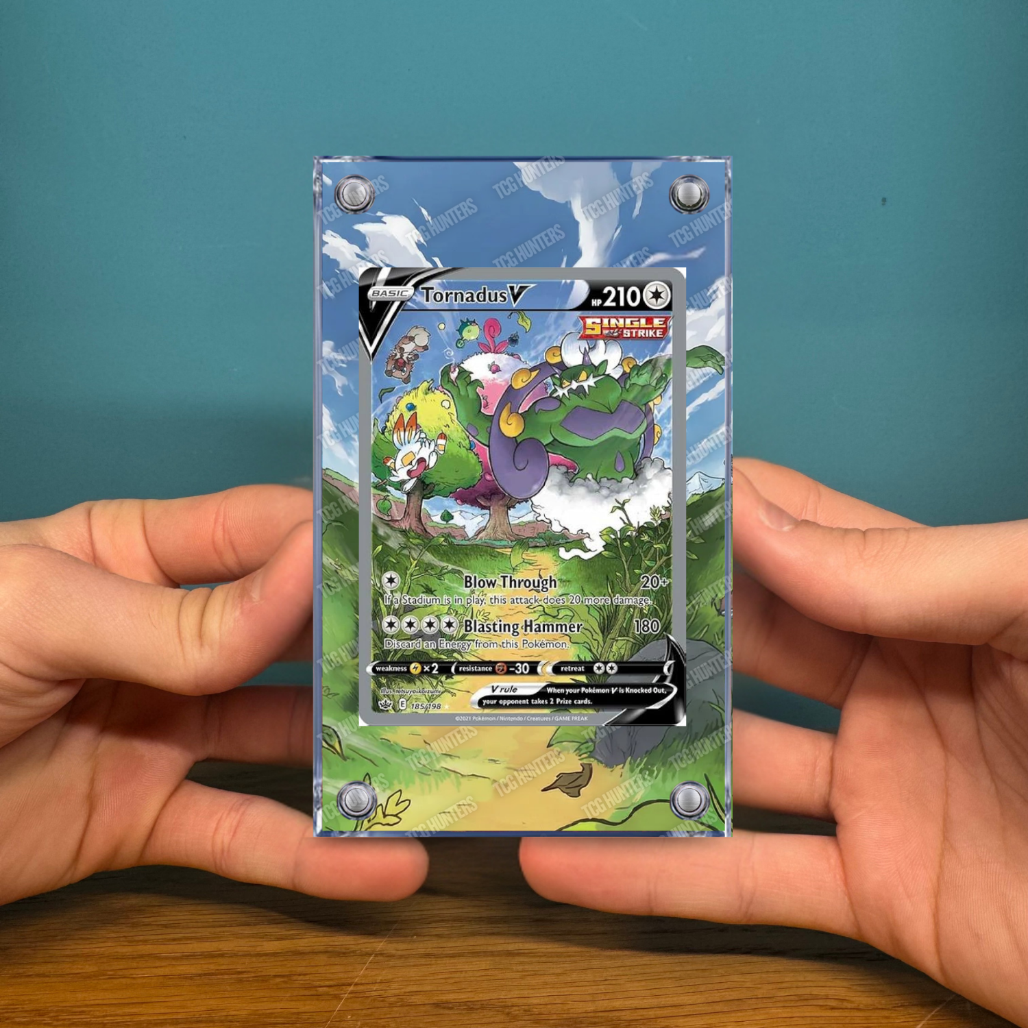 Pokémon Teca Magnetica Acrilico Extended Art - Tornadus V CRE 185 | Display Case2