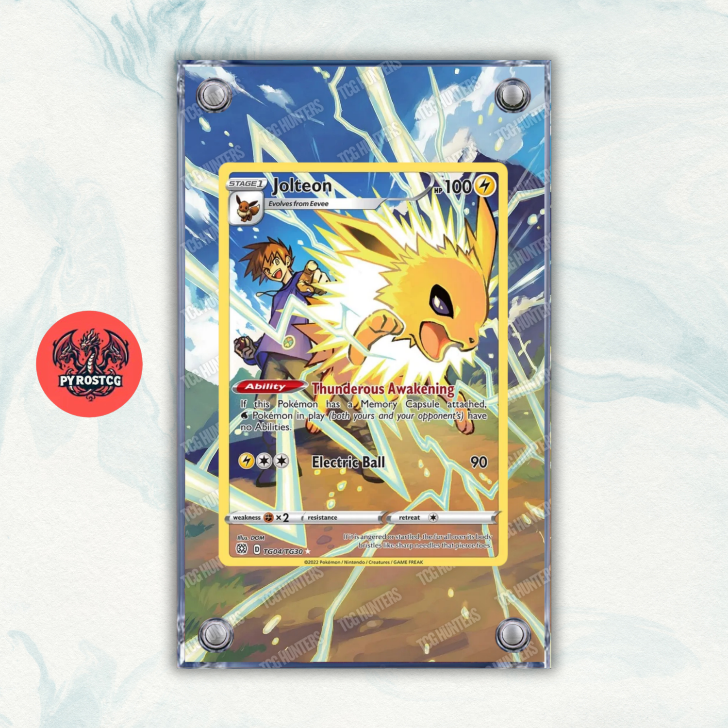 Pokémon Teca Magnetica Acrilico Extended Art - Jolteon (BRS TG04) | Display Case0