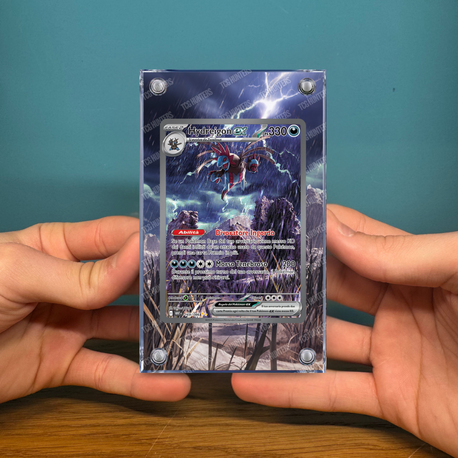Pokémon Teca Magnetica Acrilico Extended Art - Hydreigon WHT 169 | Display Case2