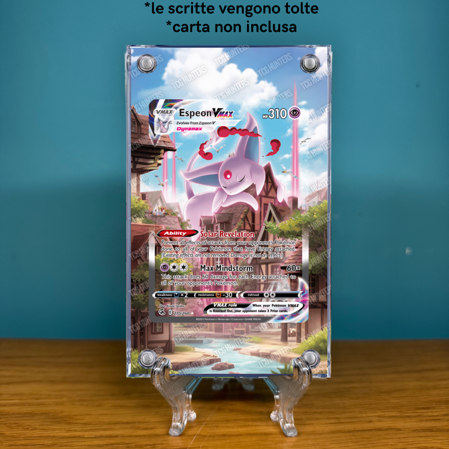 Pokémon Teca Magnetica Acrilico Extended Art - Espeon FST 270 | Display Case1