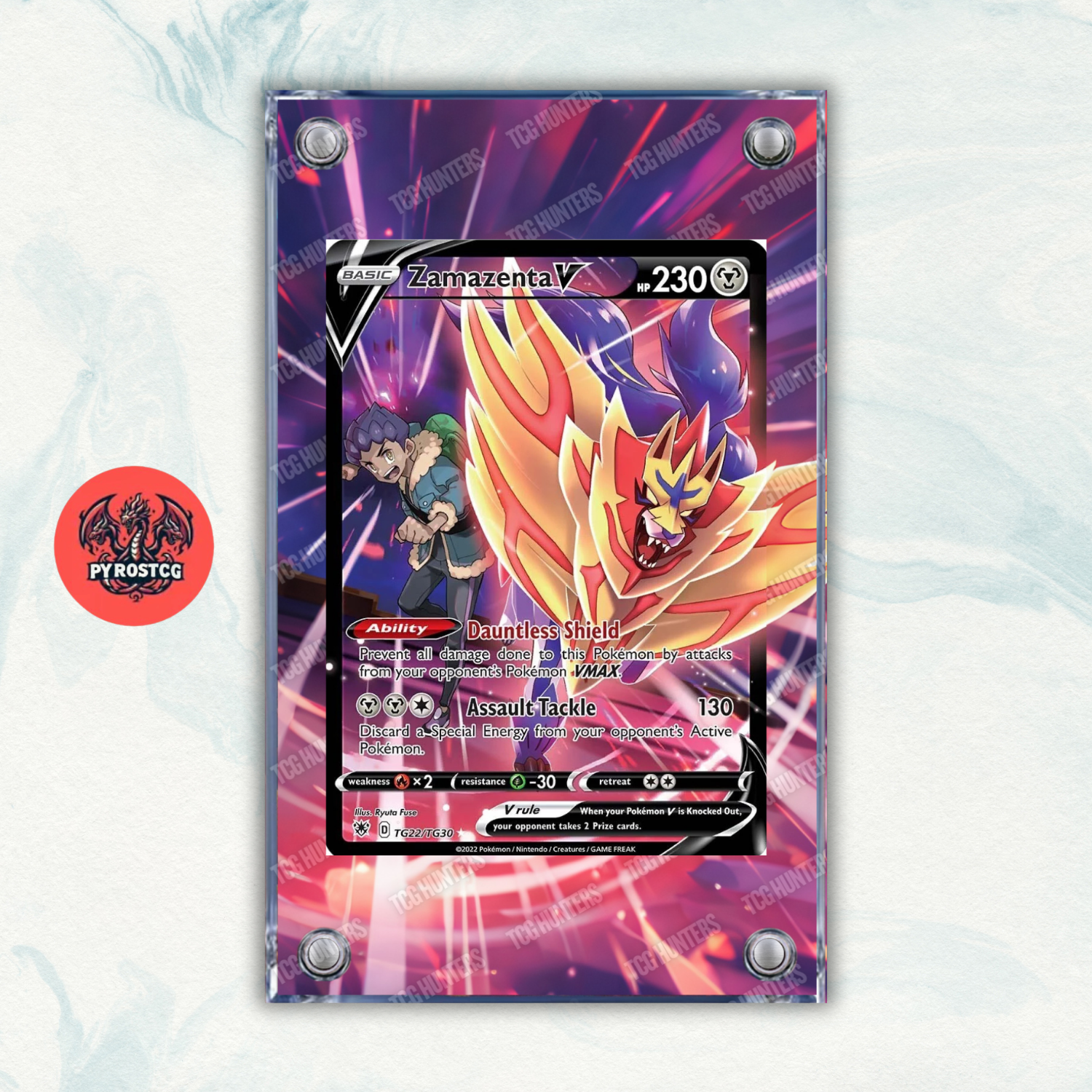 Pokémon Teca Magnetica Extended Art - Zamazenta V ASR TG22 | Display Case0