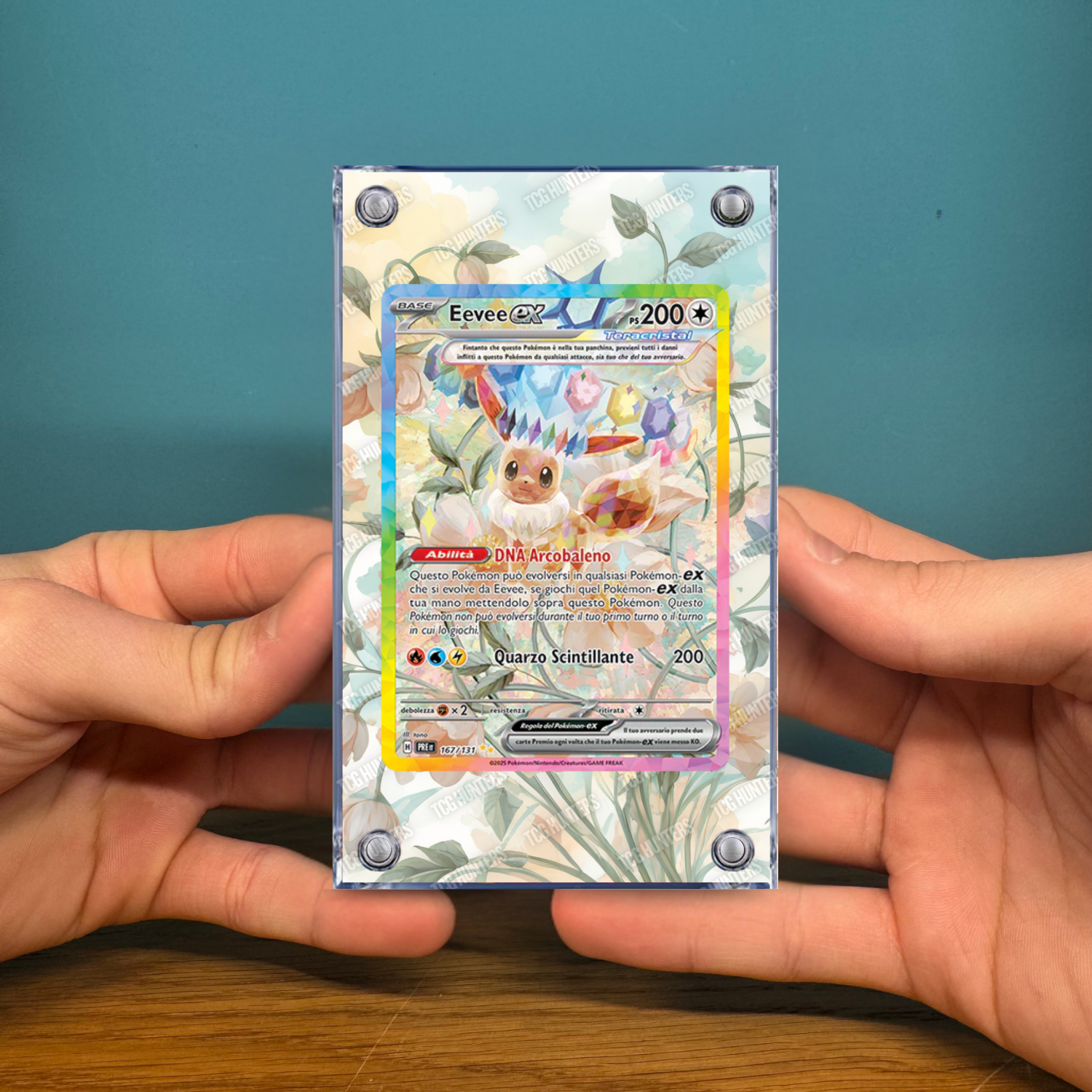 Pokémon Teca Magnetica Acrilico Extended Art - Eevee ex (PRE 167) | Display Case2