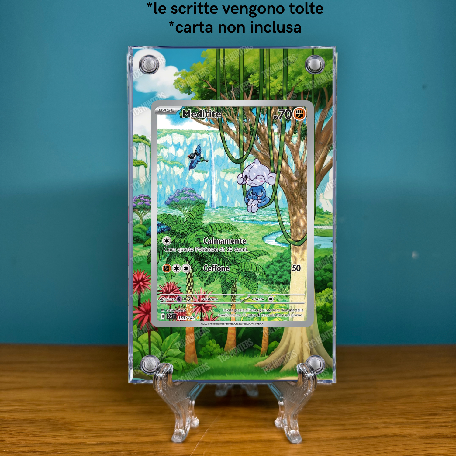 Pokémon Teca Magnetica Acrilico Extended Art - Meditite (SCR 153) | Display Case1