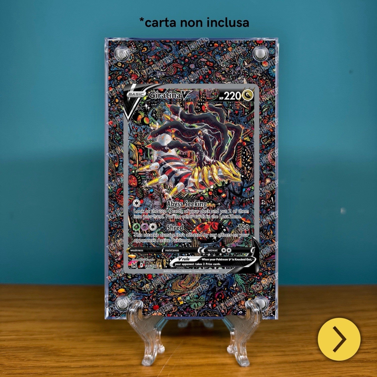 Pokémon Teca Magnetica Acrilico Extended Art Giratina LOR 186 | Display Case1