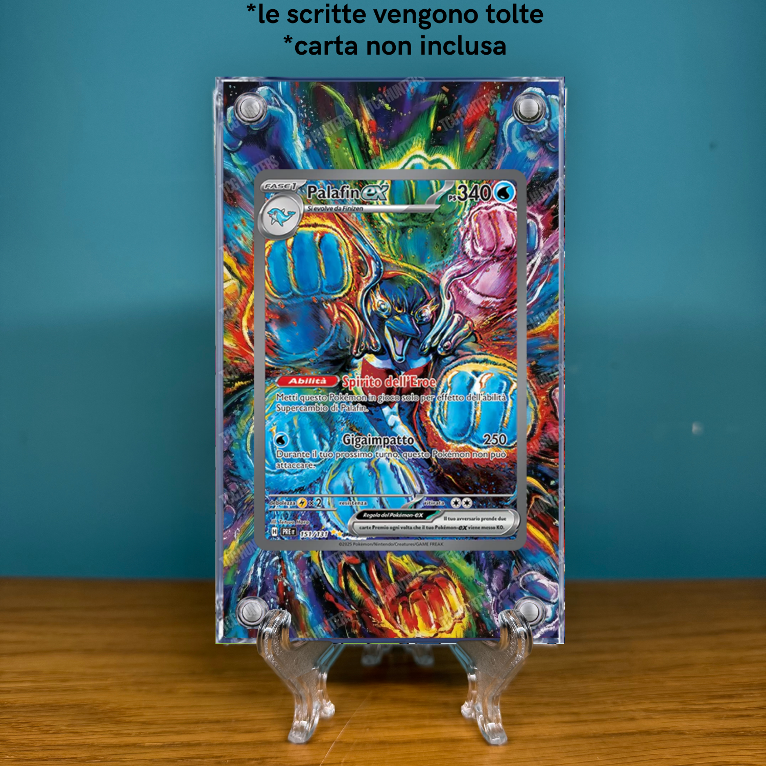 Pokémon Teca Magnetica Acrilico Extended Art - Palafin ex PRE 151 | Display Case1