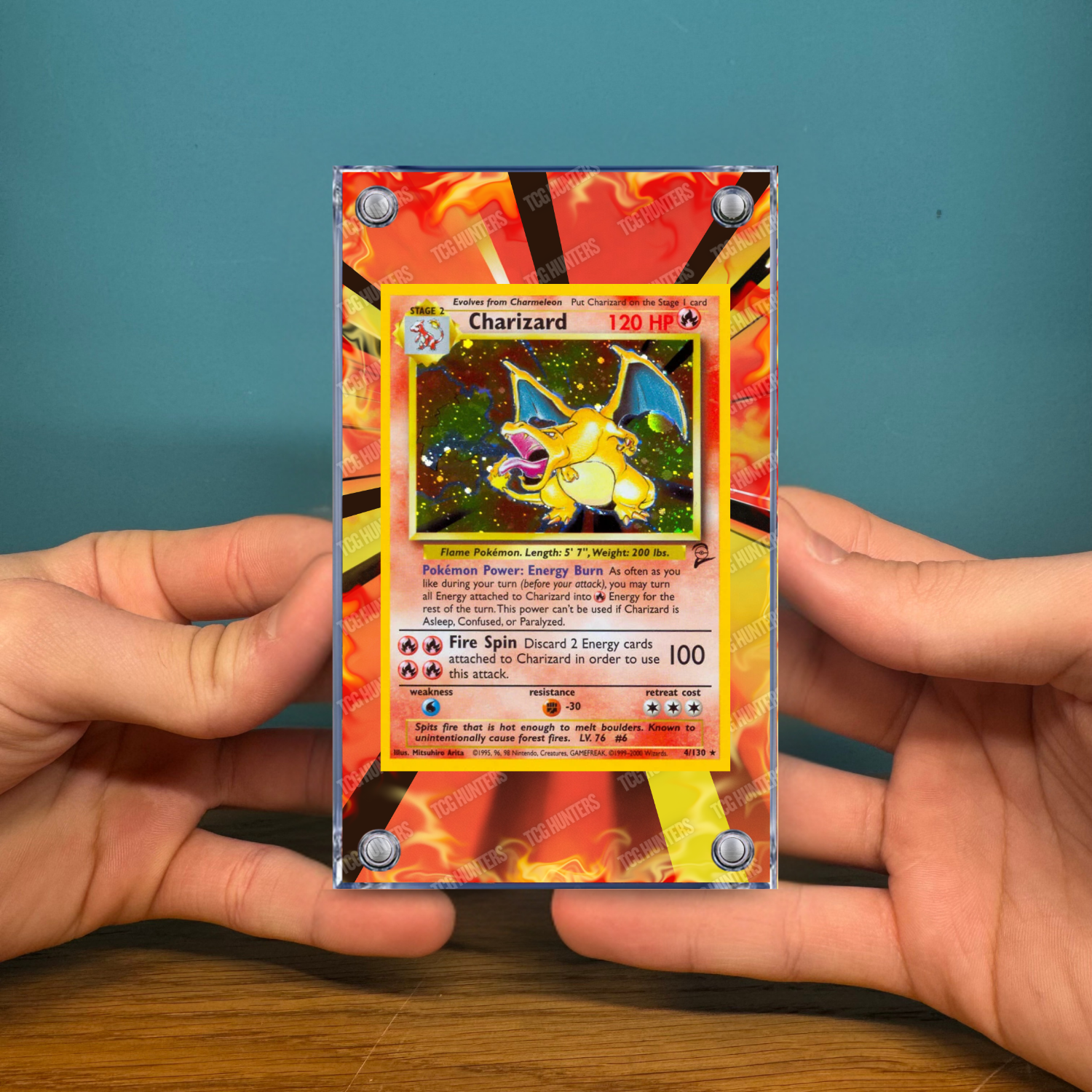 Pokémon Teca Magnetica Extended Art - Charizard (BS 4) Set Base | Display Case1