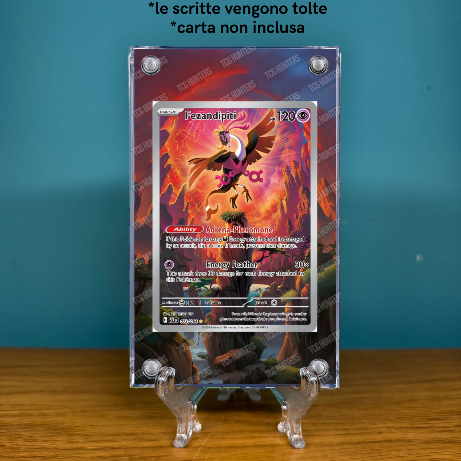 Pokémon Teca Magnetica Extended Art - Fezandipiti SFA 073 | Display Case1