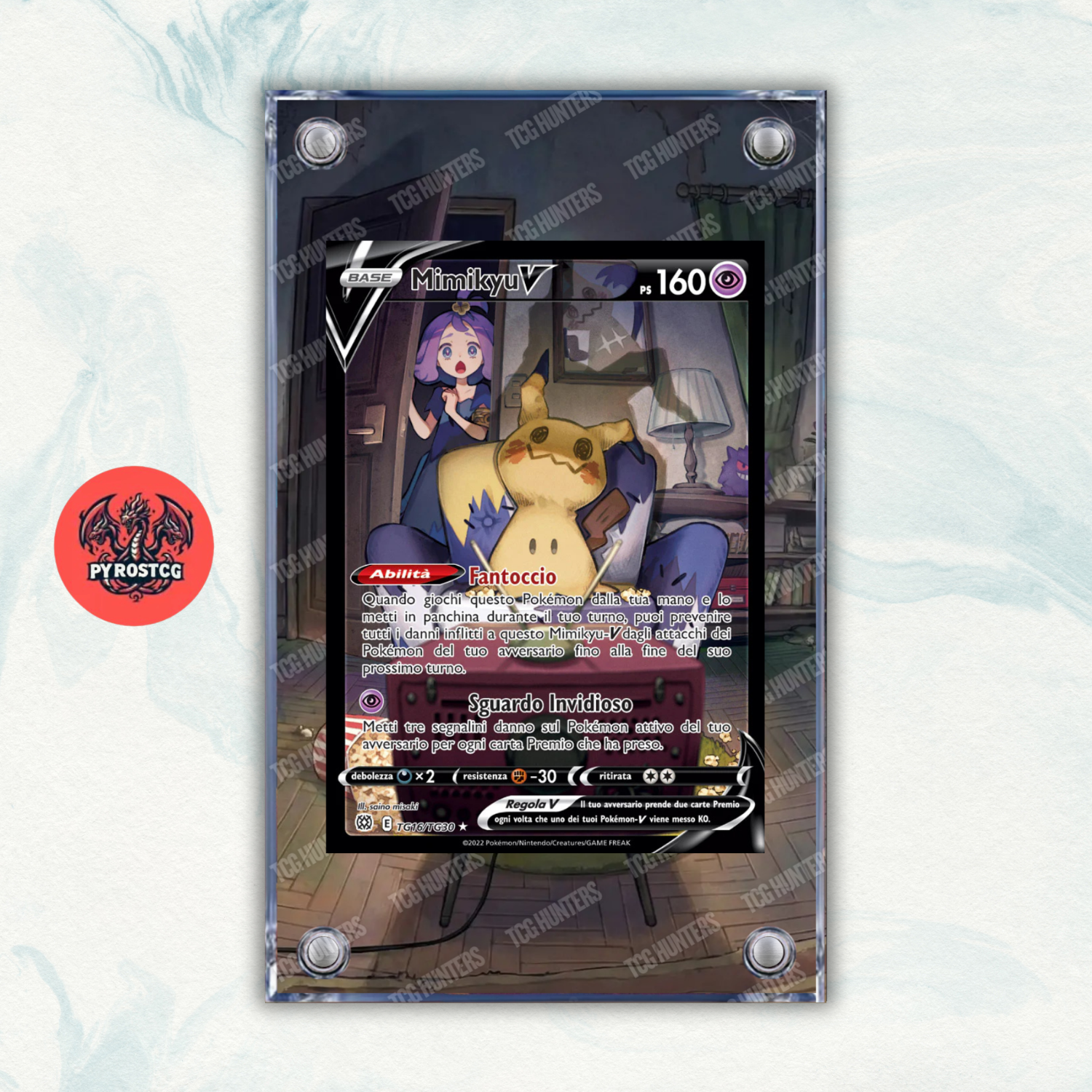 Pokémon Teca Magnetica Acrilico Extended Art - Mimikyu BRS TG16 | Display Case0