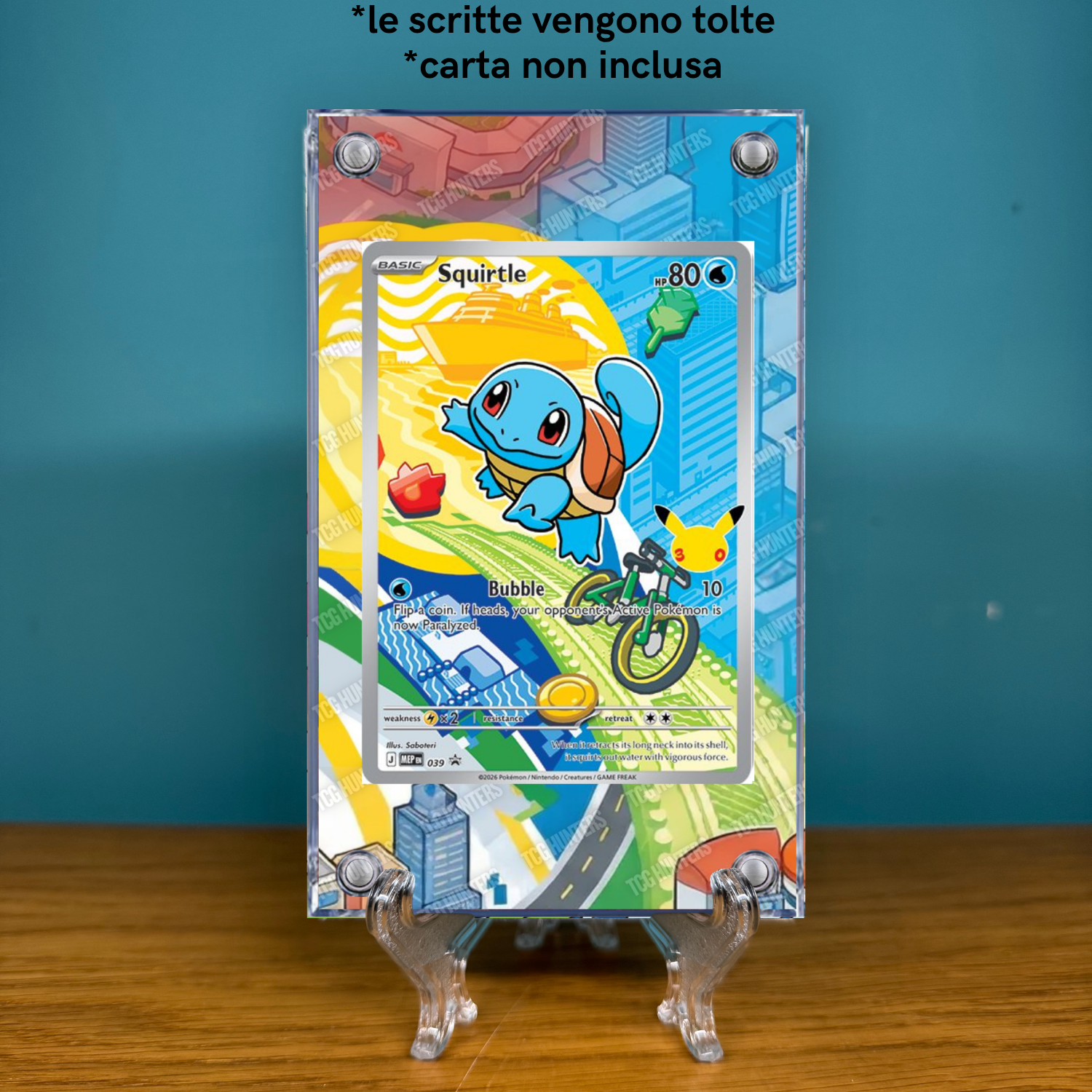 Pokémon Teca Magnetica Acrilico Extended Art - Squirtle (MEP 039) | Display Case1