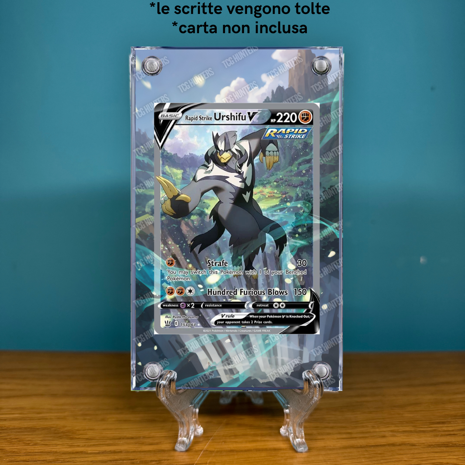 Pokémon Teca Magnetica Acrilico Extended Art - Urshifu V BST 153 | Display Case1