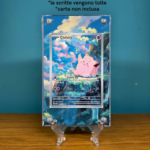 Pokémon Teca Magnetica Acrilico Extended Art - Clefairy (POR 094) | Display Case1