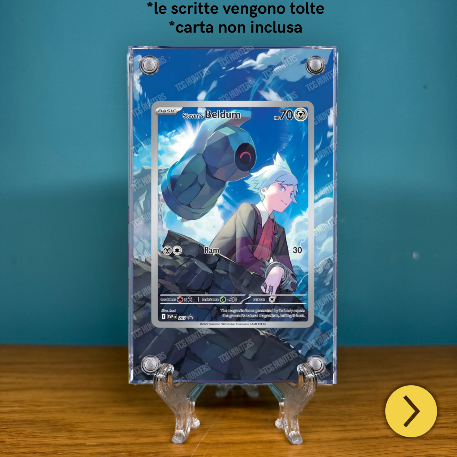 Pokémon Teca Magnetica Acrilico Extended Art - Beldum SVP 207 | Display Case1