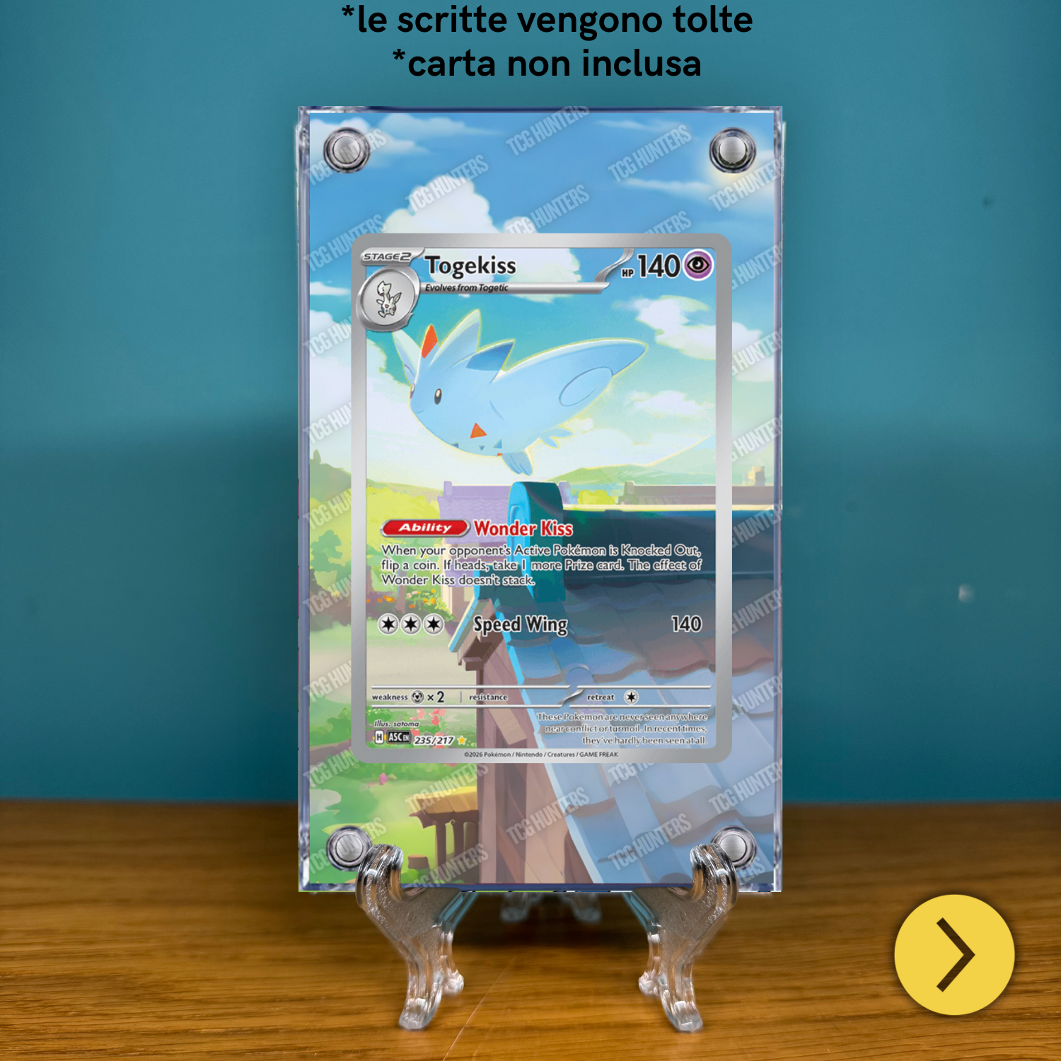 Pokémon Teca Magnetica Acrilico Extended Art - Togekiss ASC 235 | Display Case1