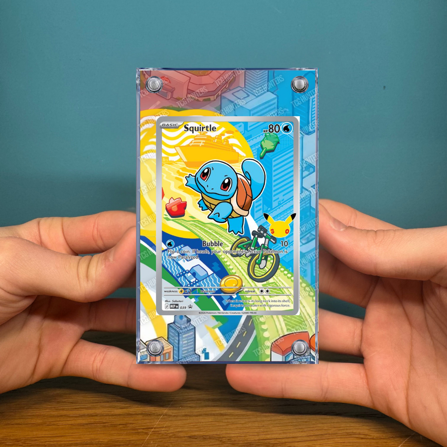 Pokémon Teca Magnetica Acrilico Extended Art - Squirtle (MEP 039) | Display Case2