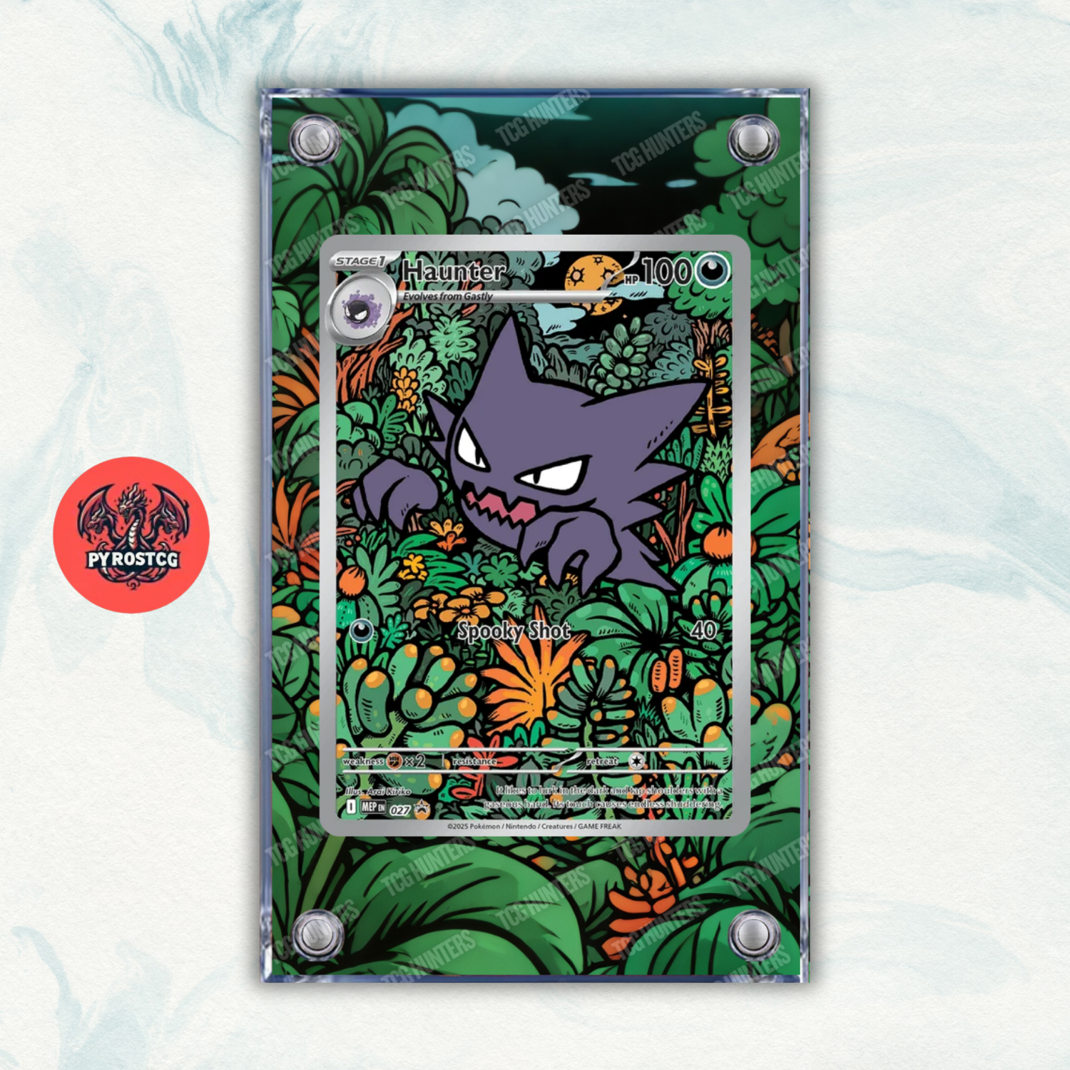 Pokémon Teca Magnetica Acrilico Extended Art - Haunter (MEP 027) | Display Case0