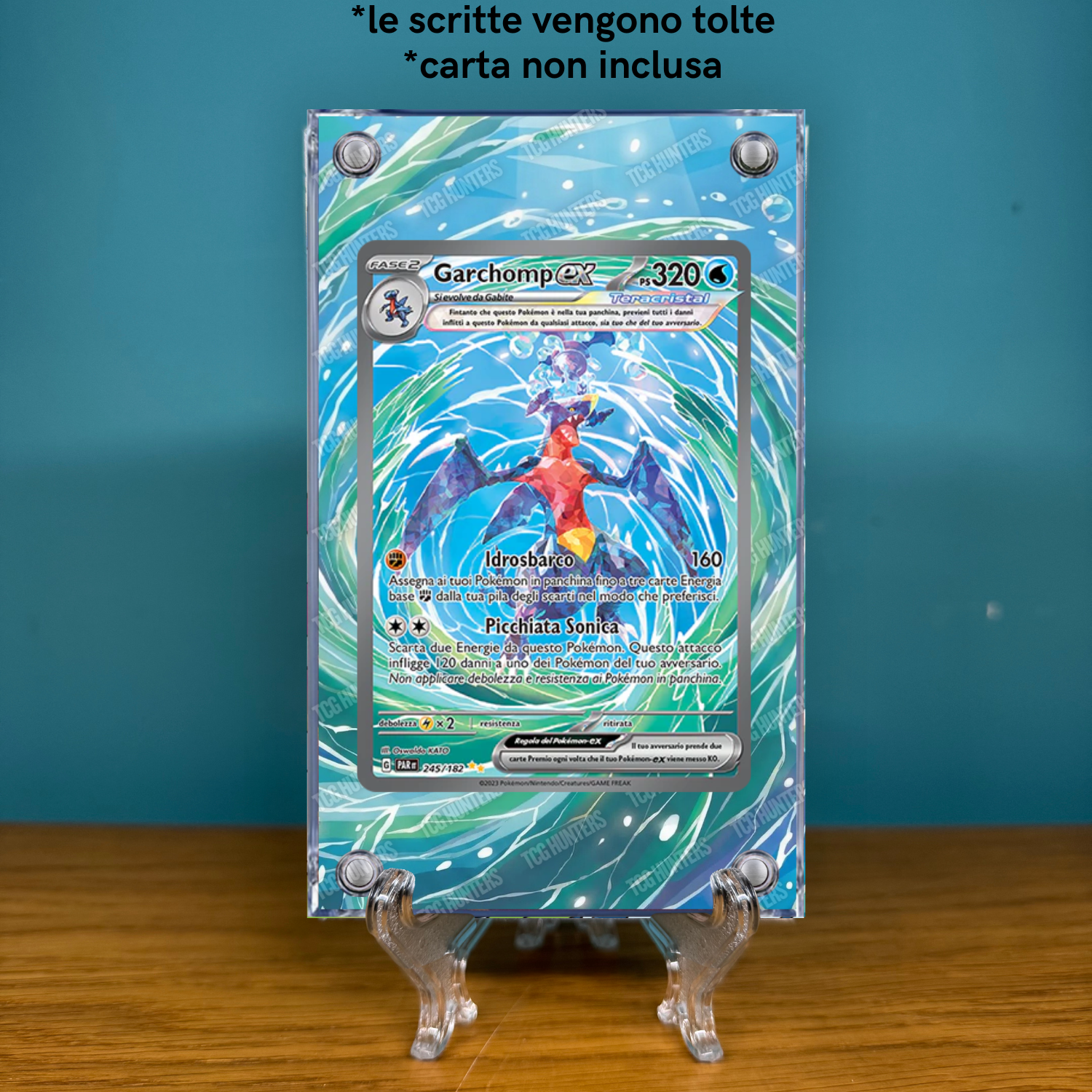 Pokémon Teca Magnetica Acrilico Extended Art - Garchomp PAR 245 | Display Case1