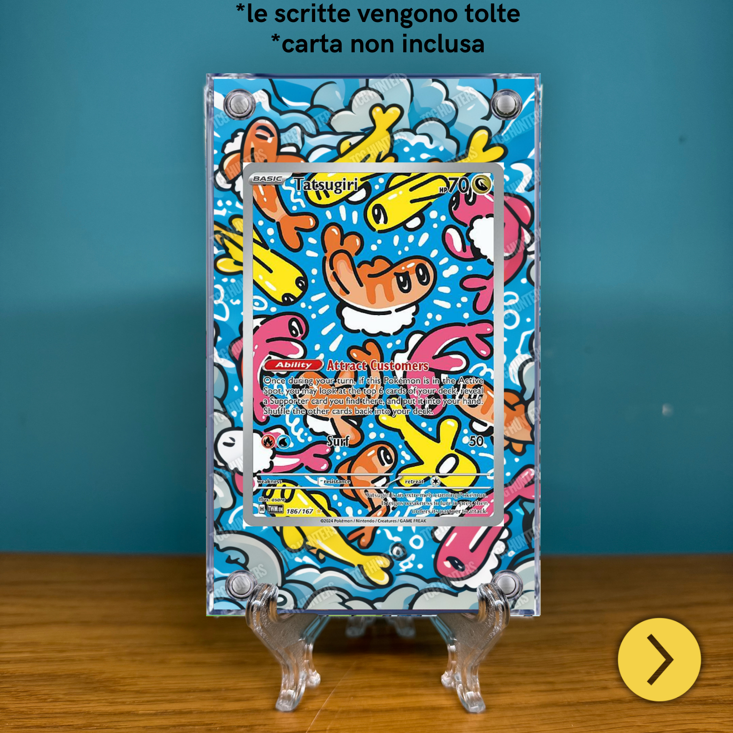 Pokémon Teca Magnetica Acrilico Extended Art - Tatsugiri TWM 186 | Display Case2