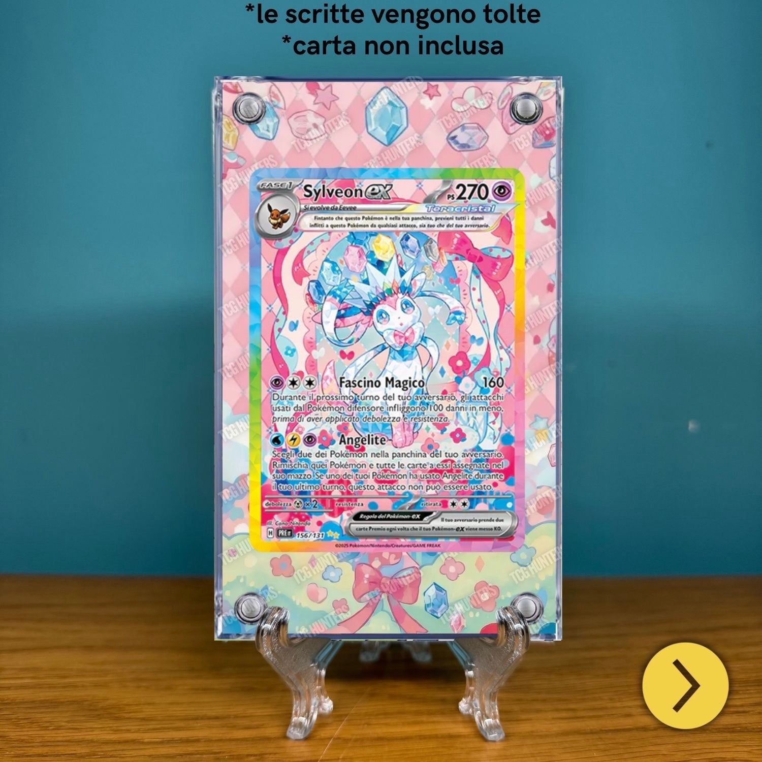 Pokémon Teca Magnetica Acrilico Extended Art - Sylveon PRE 156 | Display Case1