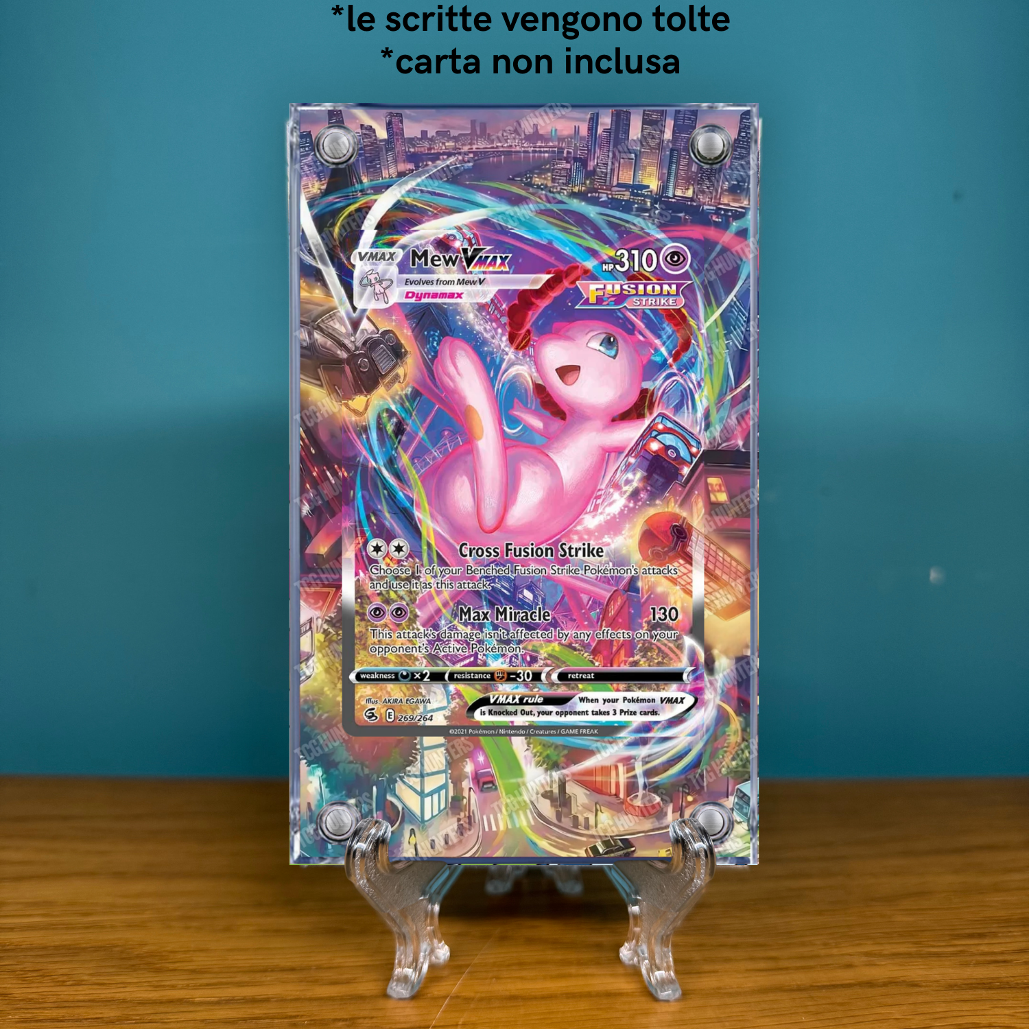 Pokémon Teca Magnetica Acrilico Extended Art - Mew VMAX FST 269 | Display Case1