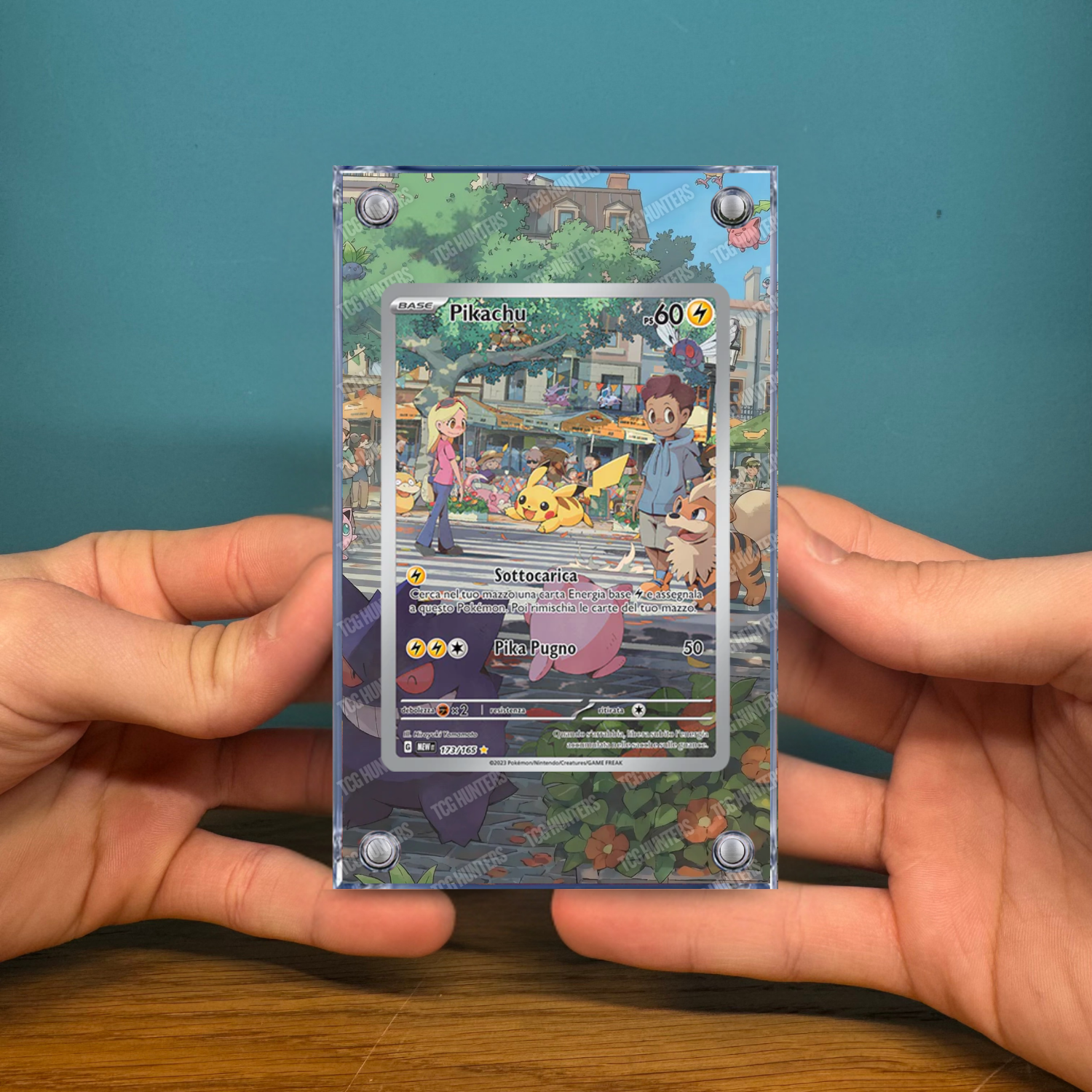 Pokémon Teca Magnetica Acrilico Extended Art - Pikachu MEW 173  | Display Case2